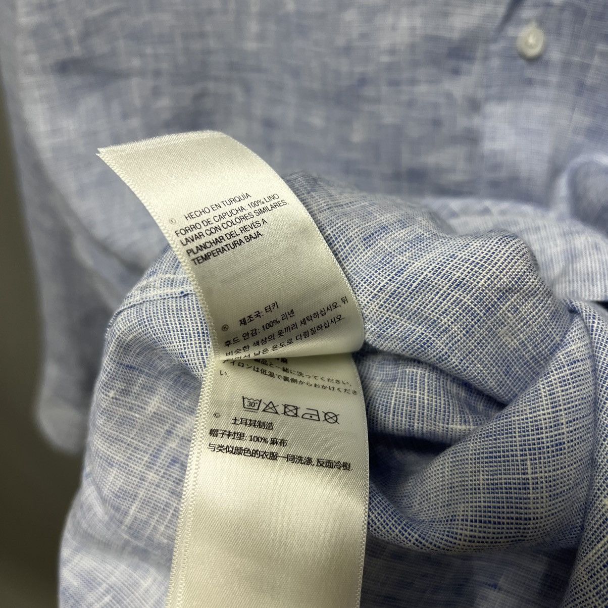 Orlebar Brown Orlebar Brown Shirt Linen Long Sleeve Button Down Size US XXL / EU 58 / 5 - 14 Thumbnail