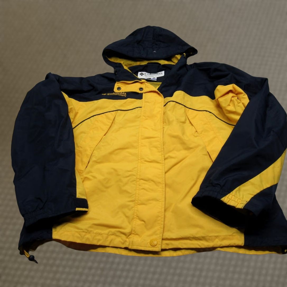 Vintage VINTAGE Columbia Jacket Womens XL Yellow Blue Interchange Hooded 3 in 1 Shell Size XL / US 12-14 / IT 48-50 - 1 Thumbnail