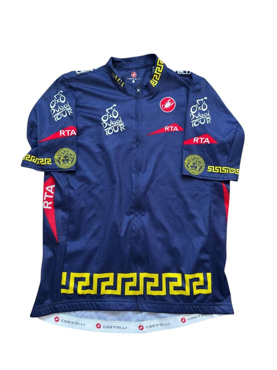 Versace Castelli tour of dubai 2014 team jersey leaders blauw heren Size US XXL / EU 58 / 5 - 1 Thumbnail