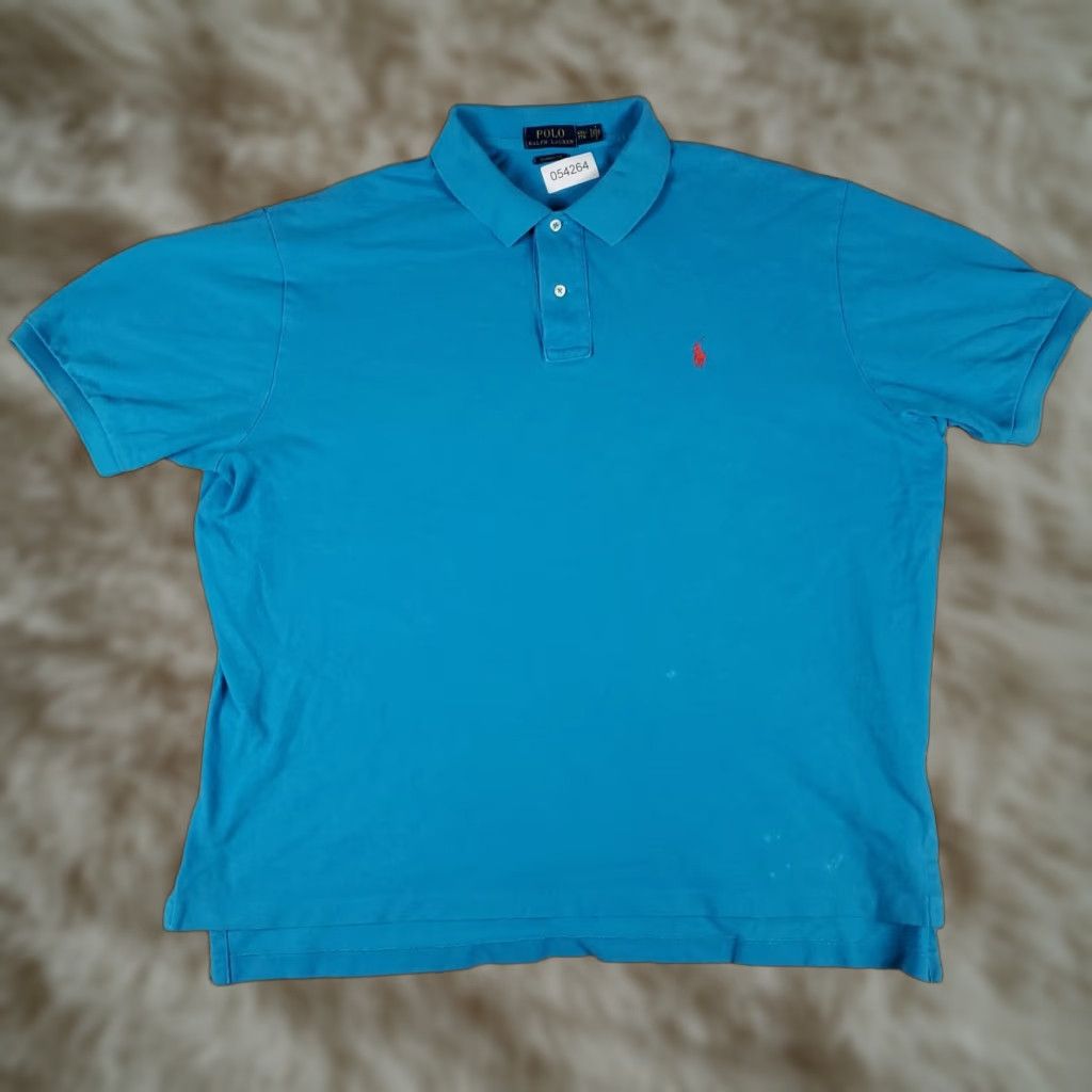 Ralph Lauren Ralph Lauren Polo Shirt Mens 2XL Blue Pony Casual Short Sleeve Shirt Adult 2XL Blue Polo Mens Size US XXL / EU 58 / 5 - 1 Thumbnail