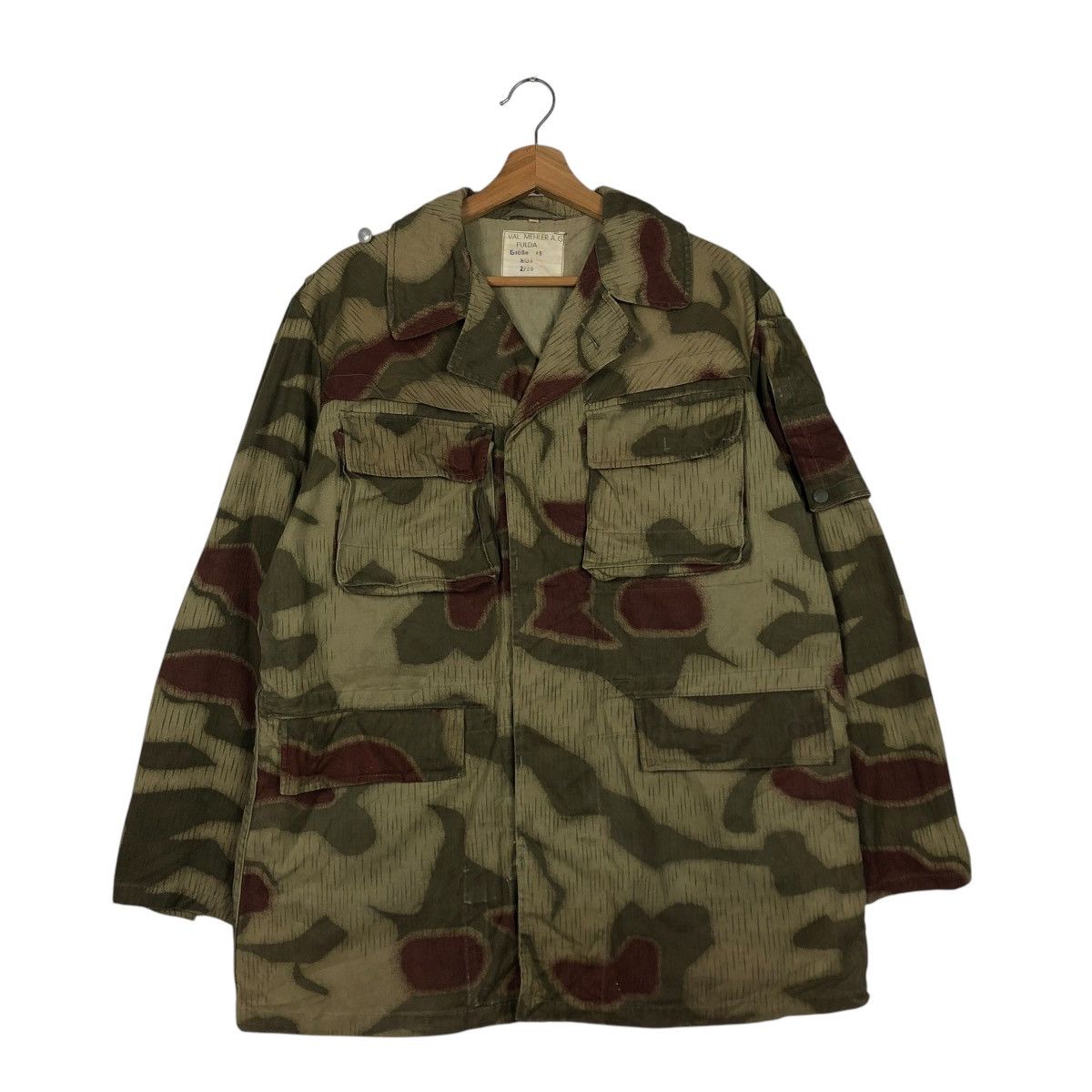 Vintage 🔥VTG 60’s GERMANY BGS SUMPFMUSTER CAMOUFLAGE PATTERN JACKET Size US M / EU 48-50 / 2 - 3 Thumbnail