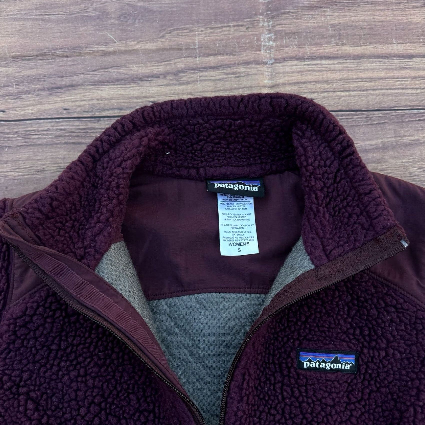 Patagonia Patagonia Retro-X Full Zip Jacket Women’s Deep Pile Burgundy Size Small Size S / US 4 / IT 40 - 5 Thumbnail