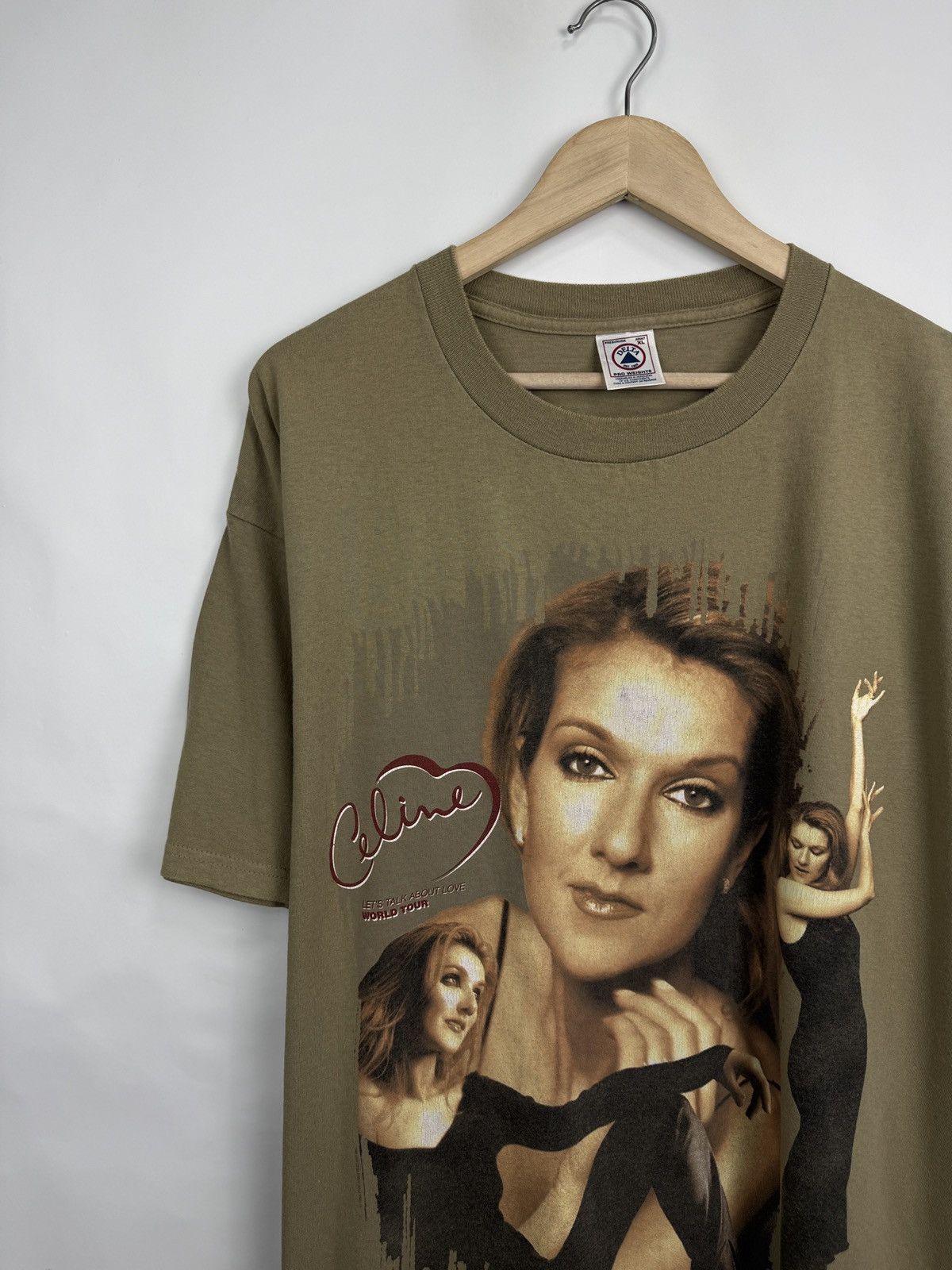 Delta 🇨🇦 Vintage 1999 Celine Dion Lets Talk About Love Tour T-Shirt Size US XL / EU 56 / 4 - 4 Thumbnail