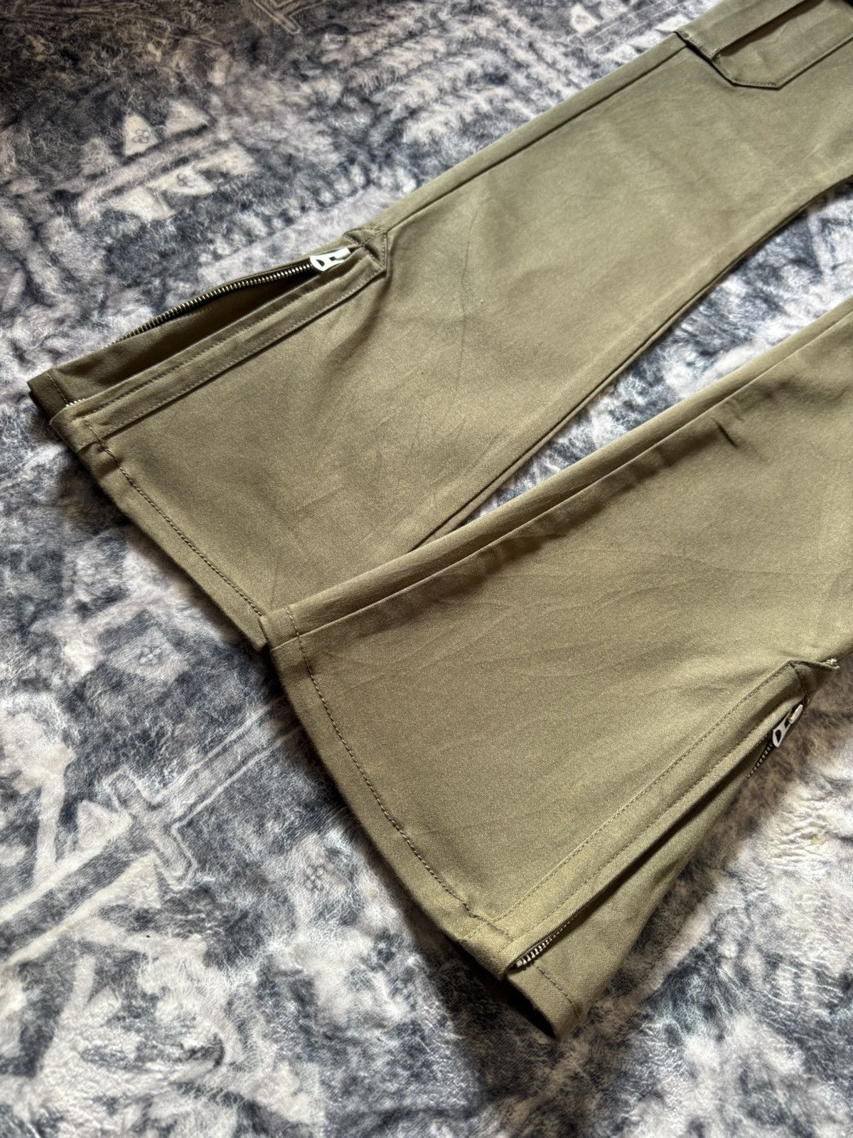 Hysteric Glamour × Japanese Brand Loaded Live Evil Flared Zip Up Ankle Cargo Pants Japan Made Size US 30 / EU 46 - 6 Thumbnail