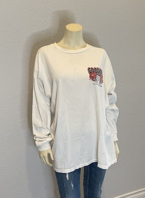 Image of Vintage 1998 Go Dawgs Georgia Bulldog Florida Gator Border in White, Men's (Size XL)