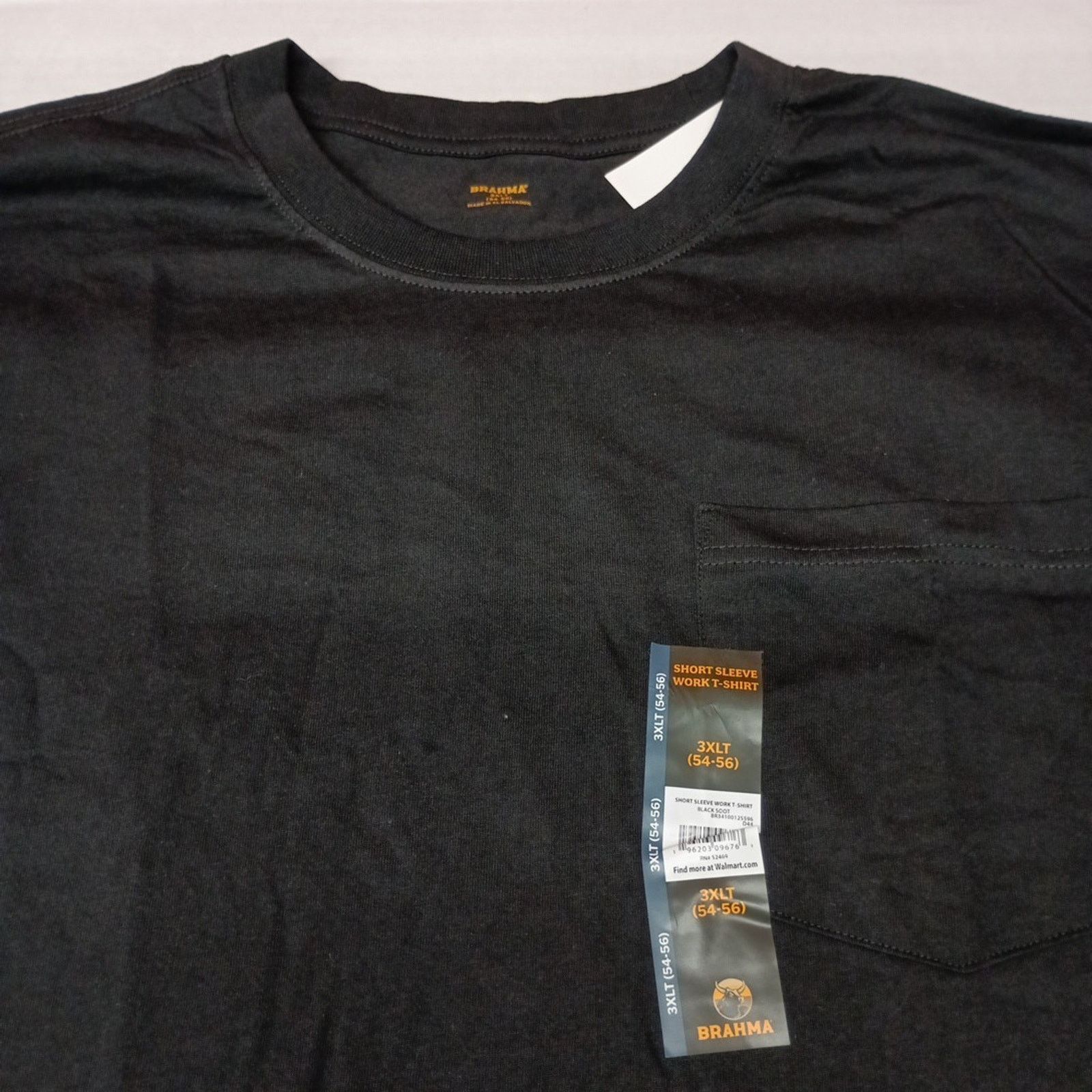 Other 2 Brahma Short Sleeve Work T-Shirt 3XLT 54-56 Black Pocket Size US XXL / EU 58 / 5 - 3 Thumbnail