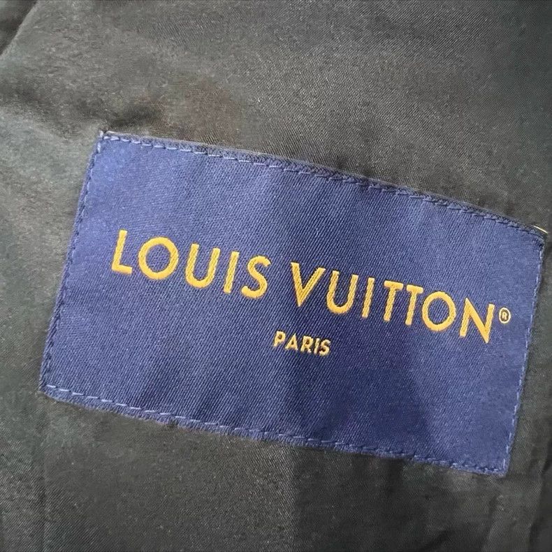 Louis Vuitton Louis Vuitton Black old flower split leather down jacket 25 Size US XXL / EU 58 / 5 - 4 Thumbnail