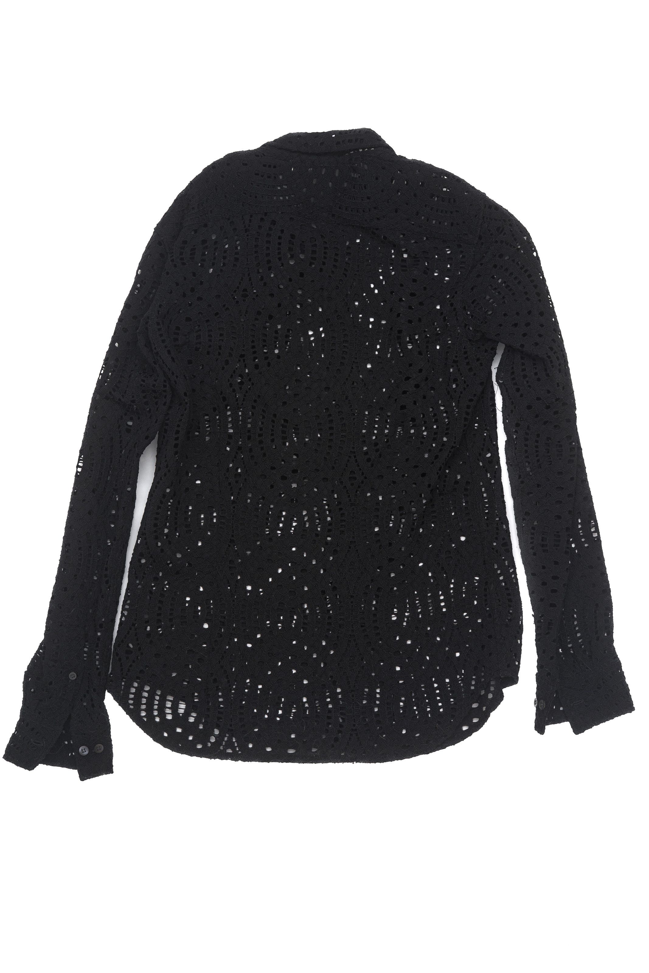 Dries Van Noten Dries Van Noten Openwork Lace Button-Up Shirt Black 54 Size XXL / US 16-18 / IT 52-54 - 2 Thumbnail