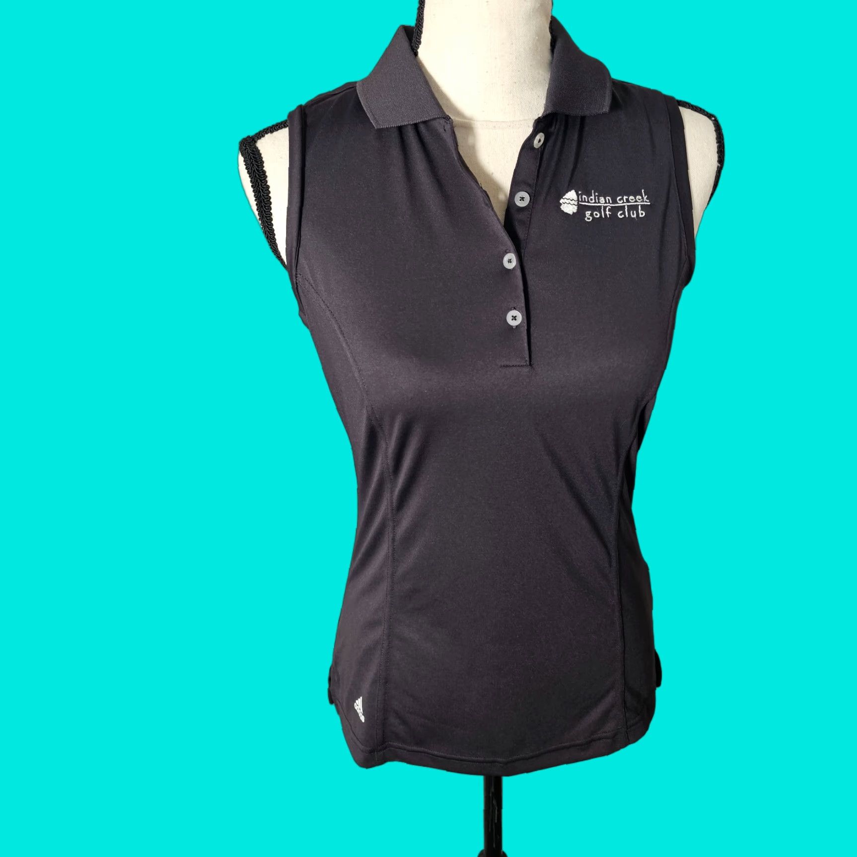Adidas VINTAGE? No—Ignore. adidas Golf Polo Shirt Women Sleeveless Black Size M Adult Women Polo Shirt Black Adidas Golf Tennis Size M / US 6-8 / IT 42-44 - 1 Thumbnail