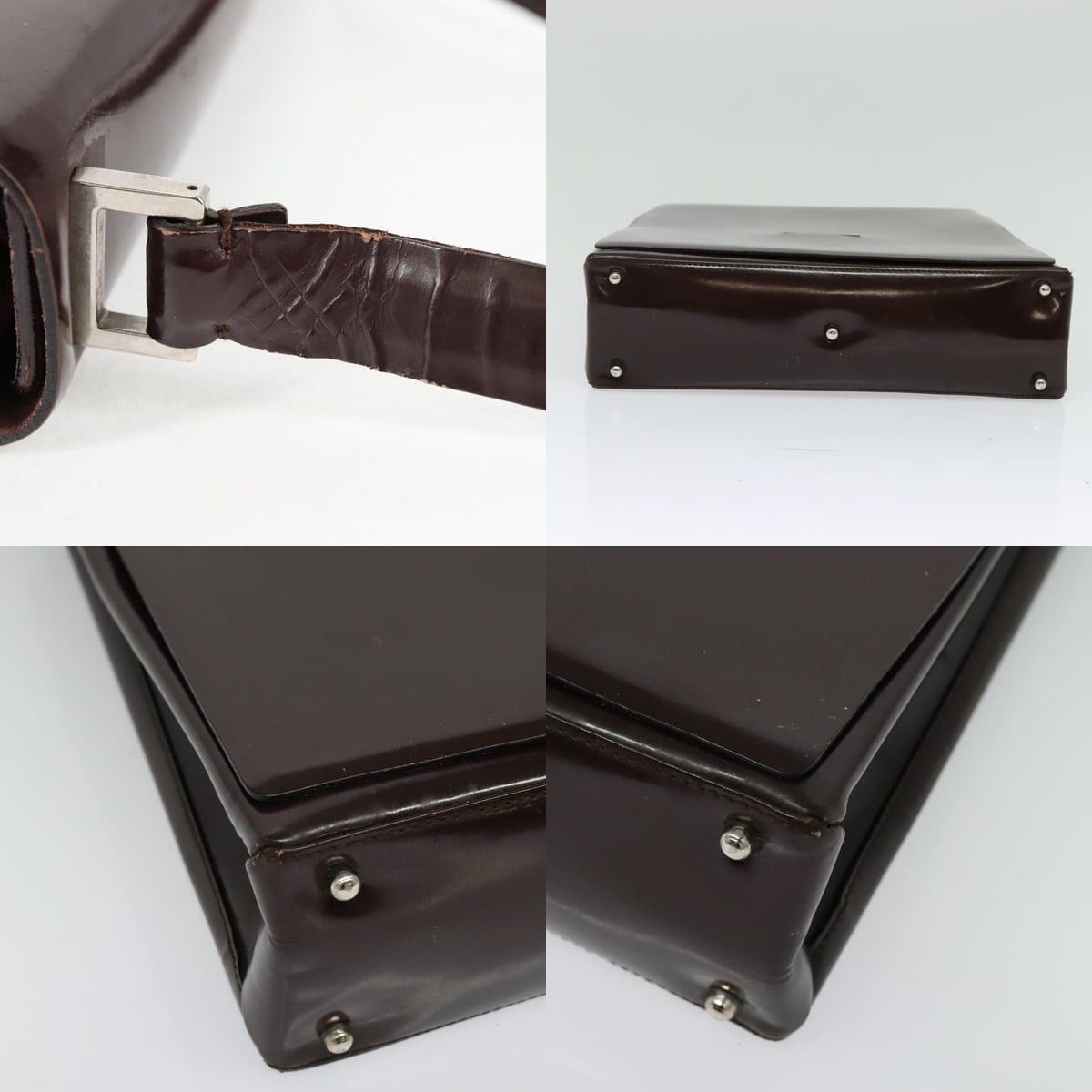 Gucci GUCCI Shoulder Bag Patent Leather Brown Silver 002 2046 002 Size ONE SIZE - 10 Thumbnail