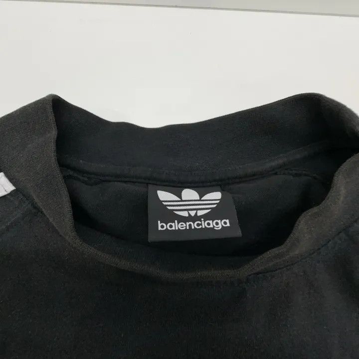 Balenciaga Balenciaga Balenciaga x Adidas Color Blocked Short Sleeve Size US L / EU 52-54 / 3 - 3 Thumbnail