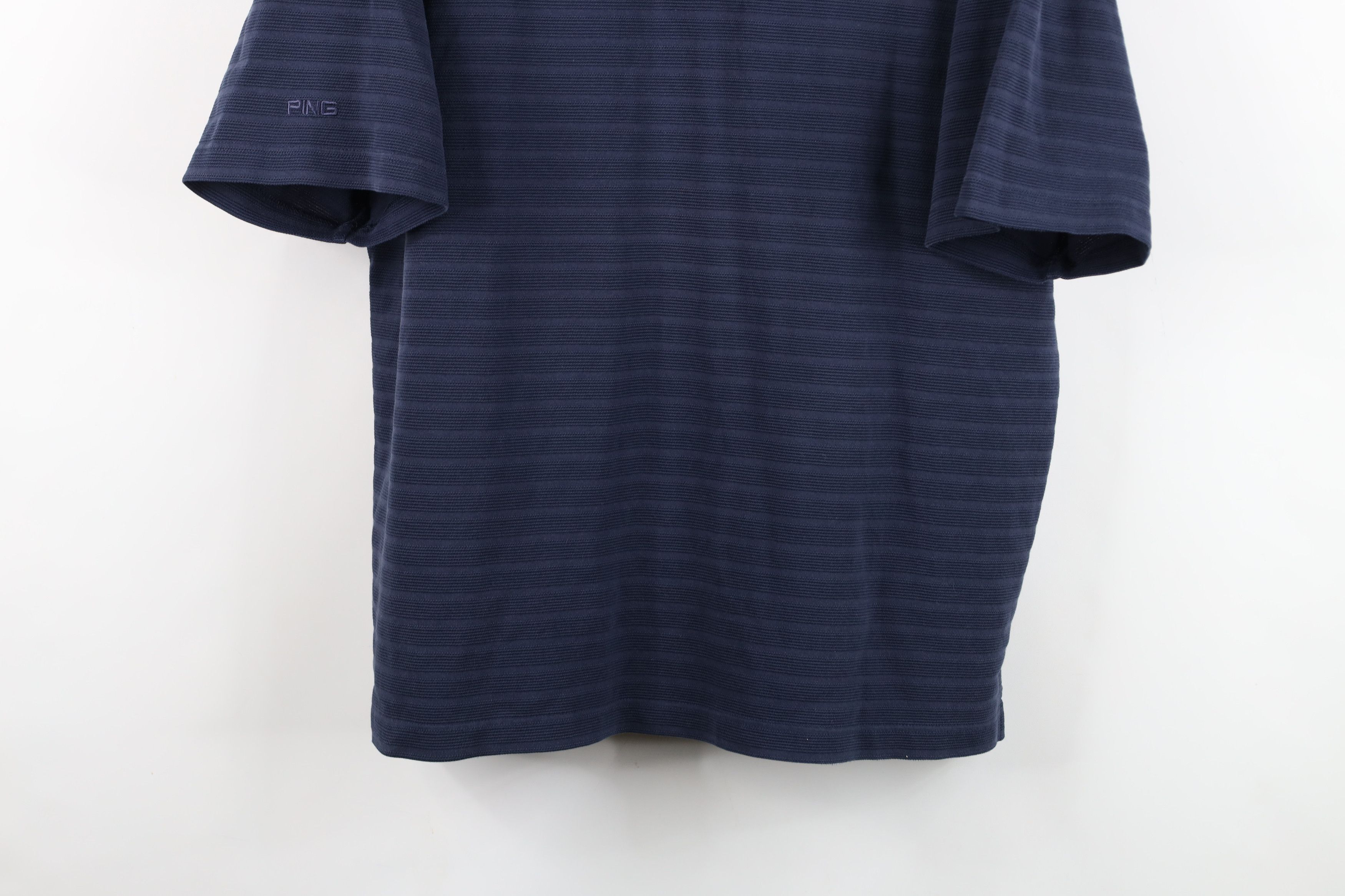 PING Vintage 90s Y2K Ping Golf Spell Ribbed Golfing Polo Shirt Size US L / EU 52-54 / 3 - 3 Thumbnail