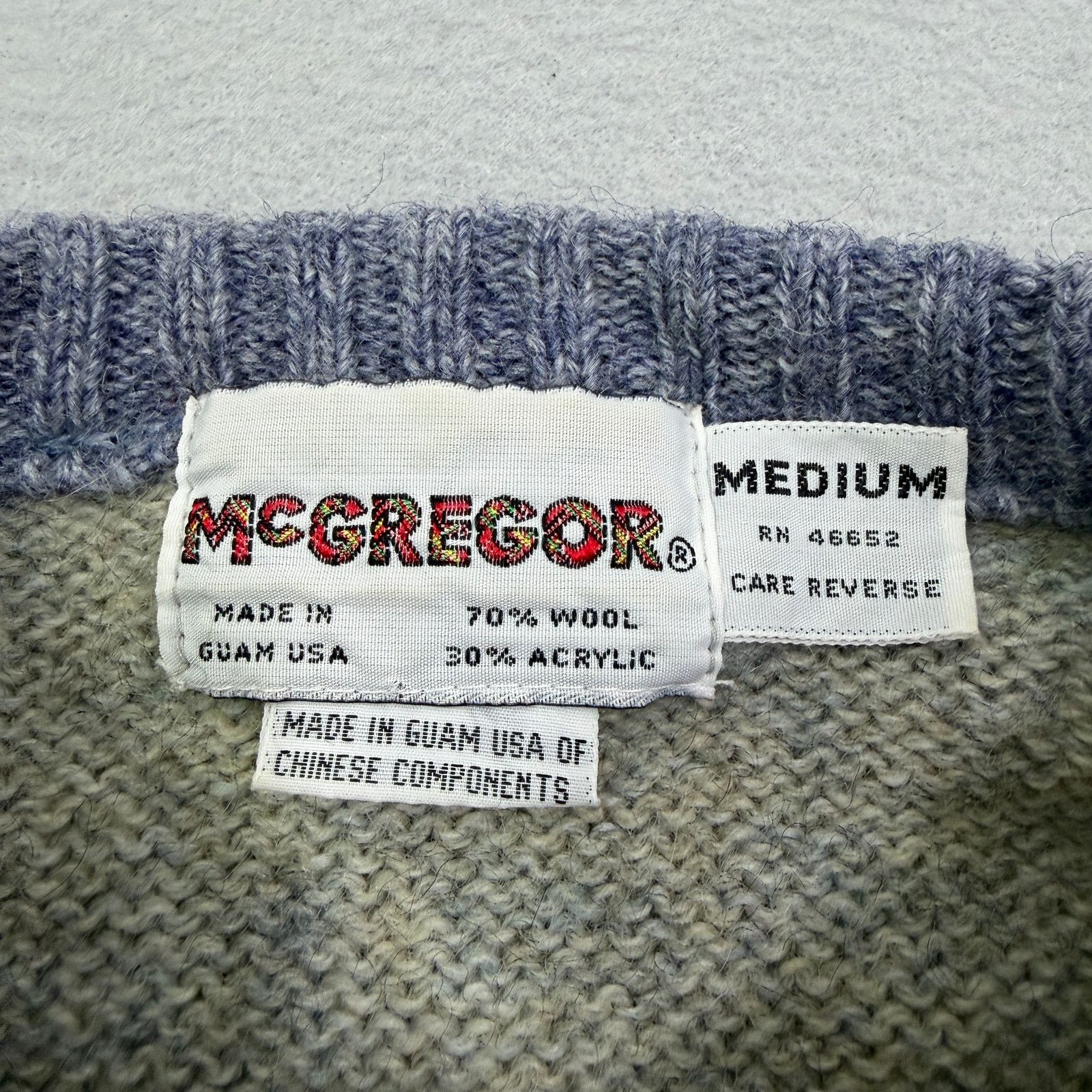 Vintage Vintage McGregor Sweater Medium Fair Isle Crewneck Wool Size US M / EU 48-50 / 2 - 4 Thumbnail