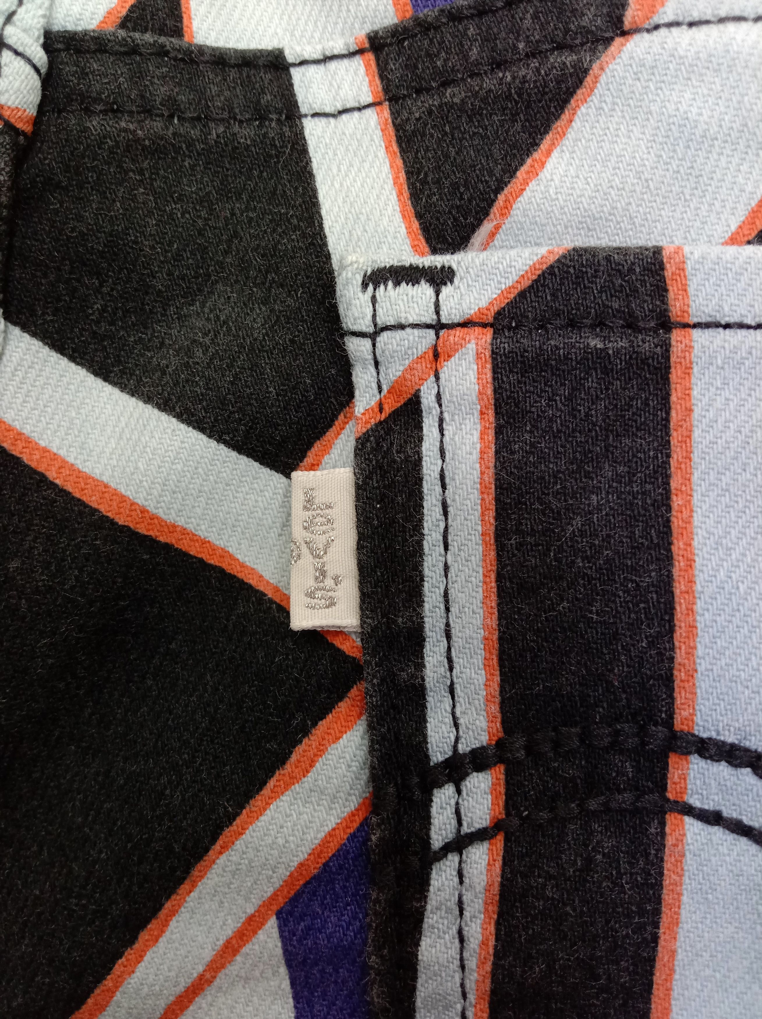 Levi's Levi's Geometric Design Multicolor Jeans Size 29" - 11 Thumbnail