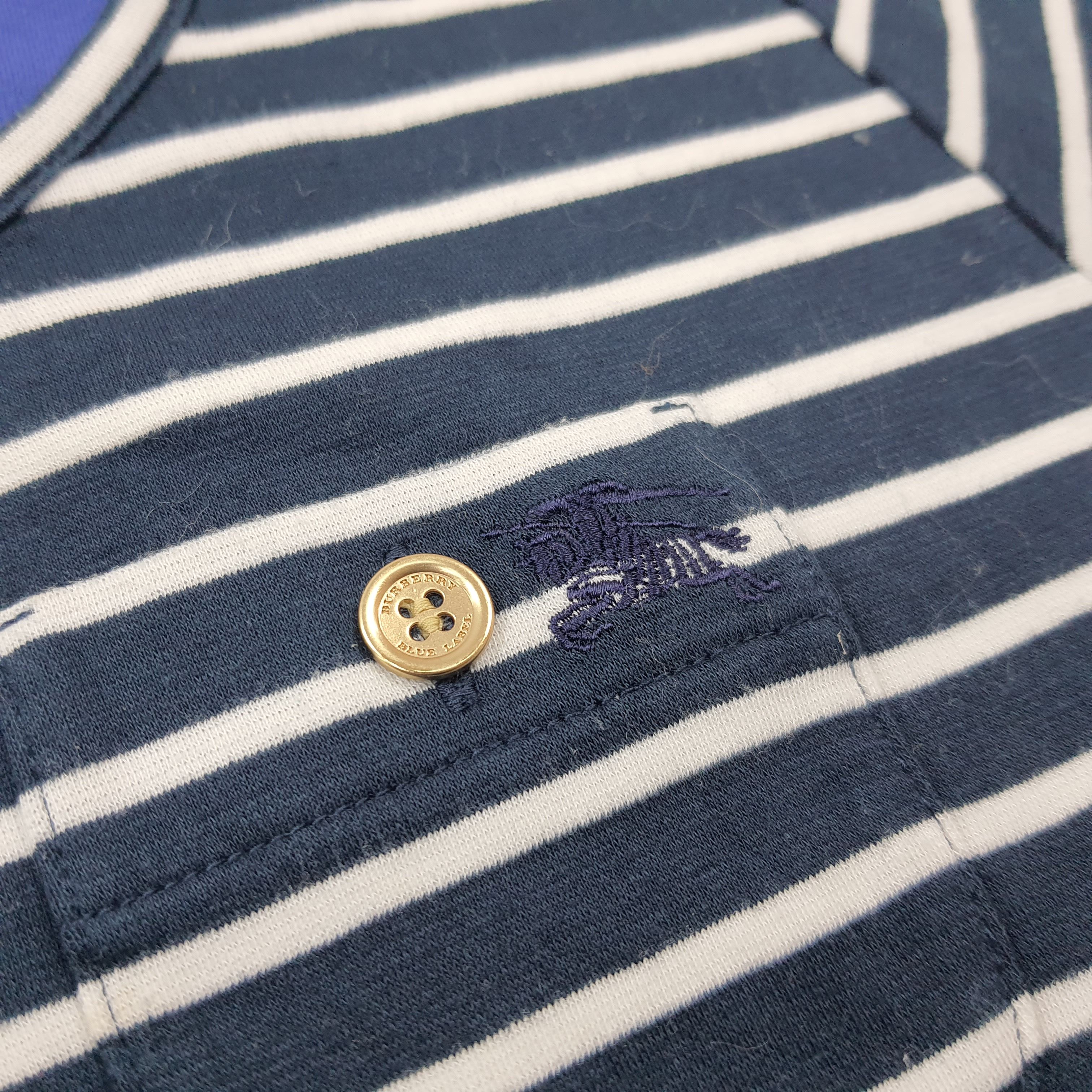Burberry × Vintage Vintage Burberry Blue Label Striped Maxi Designer Dresses Size S / US 4 / IT 40 - 7 Thumbnail