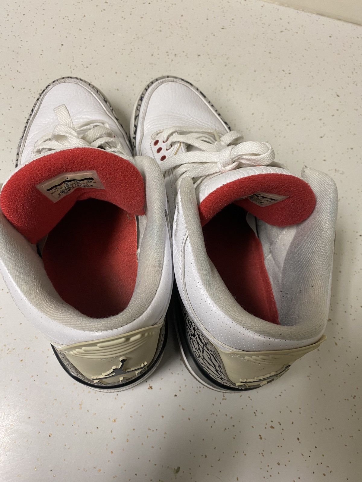 Jordan Brand Air Jordan Retro 3 2010 White Cement Nike Sneakers Shies Y2K Size US 10 / EU 43 - 10 Thumbnail