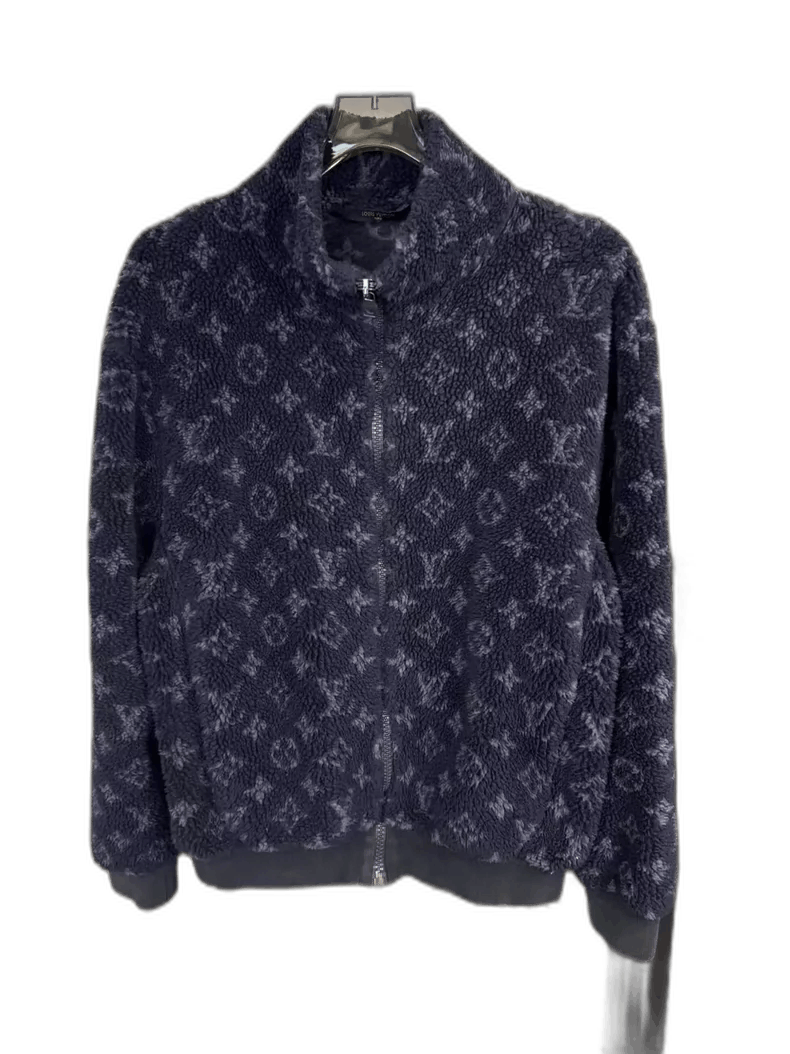 Louis Vuitton Louis Vuitton Deep Blue Teddy Zip Jacket-yf Size US M / EU 48-50 / 2 - 1 Thumbnail