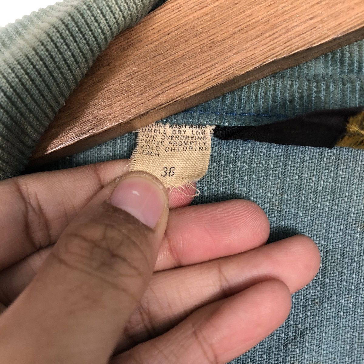 Vintage 📌Vintage Trucker Chore Corduroy Jacket Wrangler Usa Size US M / EU 48-50 / 2 - 21 Thumbnail