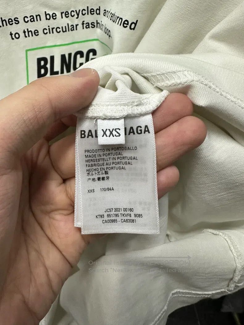 Balenciaga Balenciaga Short-sleeve with eco-logo Size US XXS / EU 40 - 7 Thumbnail