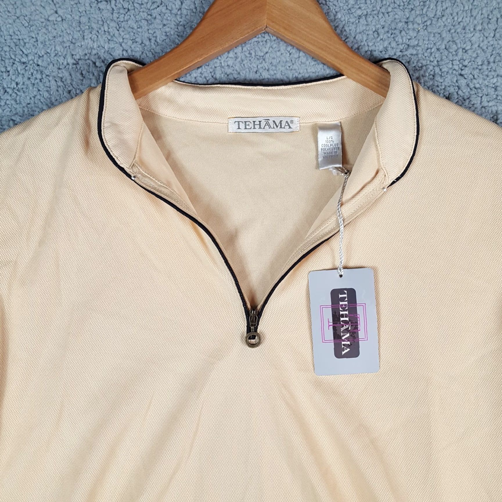 Vintage VINTAGE Tehama Lightweight Breathable 1/4 Zip Womens Size L Outdoor Hiking T Shirt Top Athletic Yellow Size L / US 10 / IT 46 - 3 Thumbnail