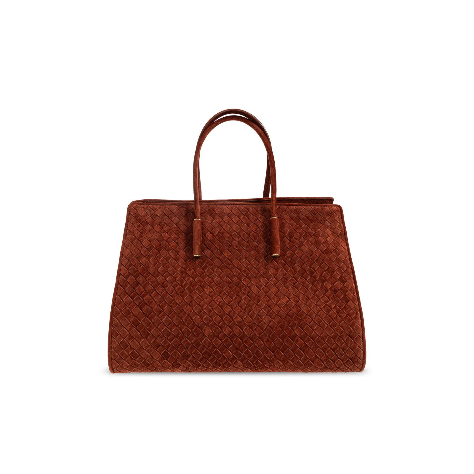 Bottega Veneta BOTTEGA VENETA Barbara $5900 Rust Suede Tote Bag New & Authe Size ONE SIZE - 6 Thumbnail
