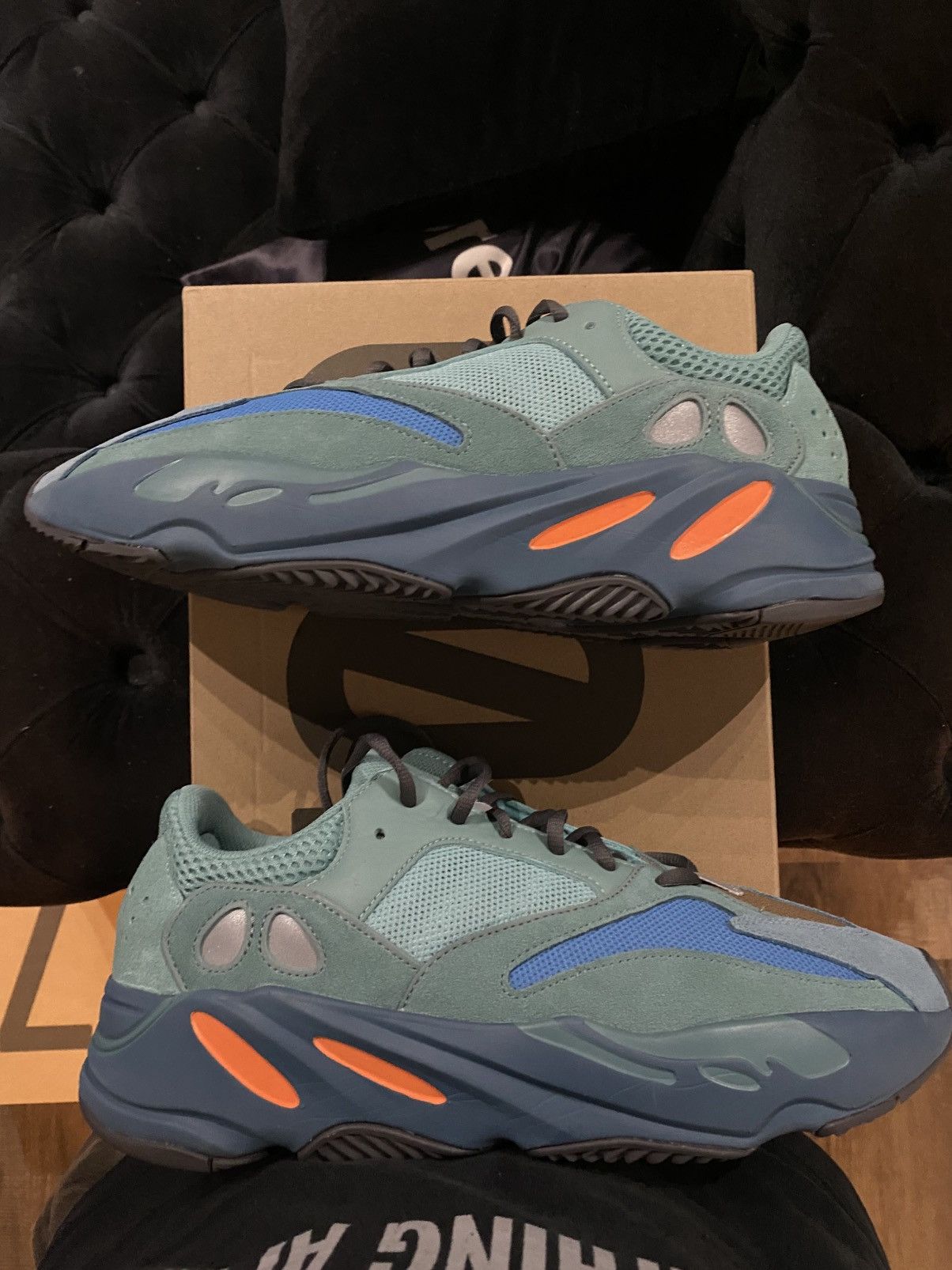 Adidas Adidas yeezy boost 700 faded Azure GZ2002 Men Size 12 Used Size US 12 / EU 45 - 2 Thumbnail