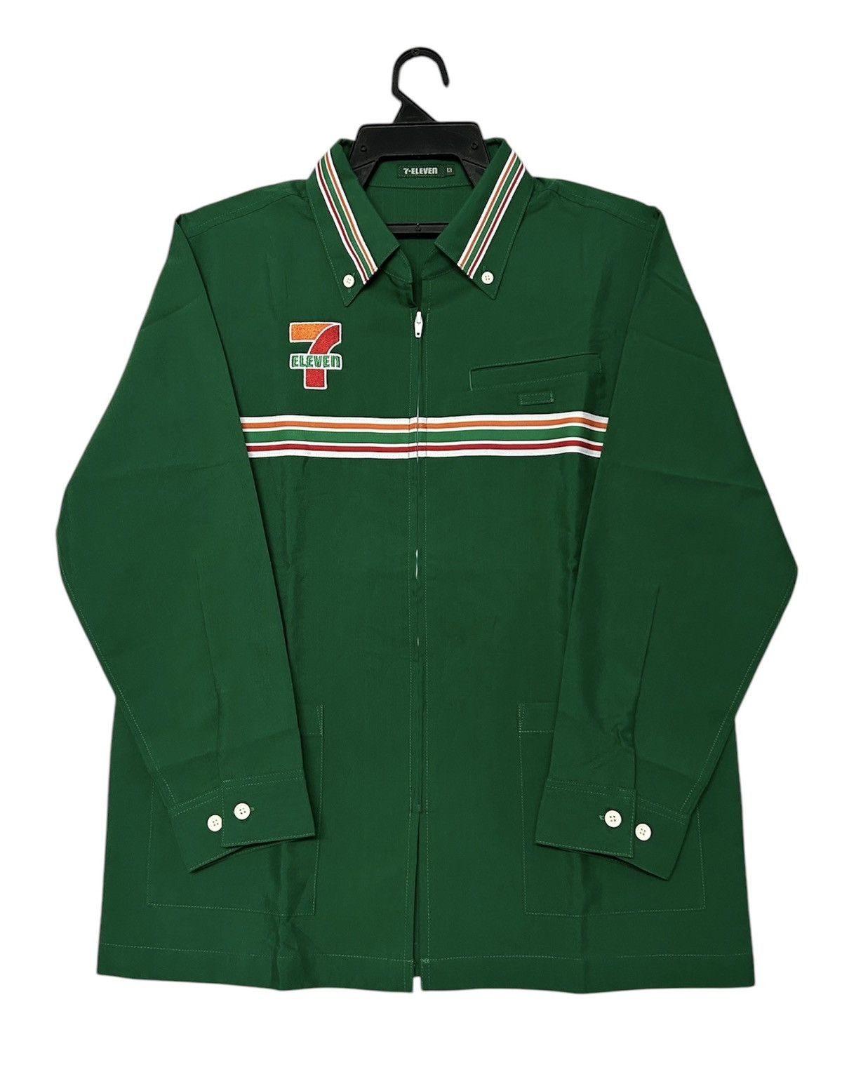 Uniform Wares × Vintage 🔥LAST DROP🔥 7 ELEVEN JAPAN STORE STAFF UNIFORM WORK JACKET Size L / US 10 / IT 46 - 2 Thumbnail