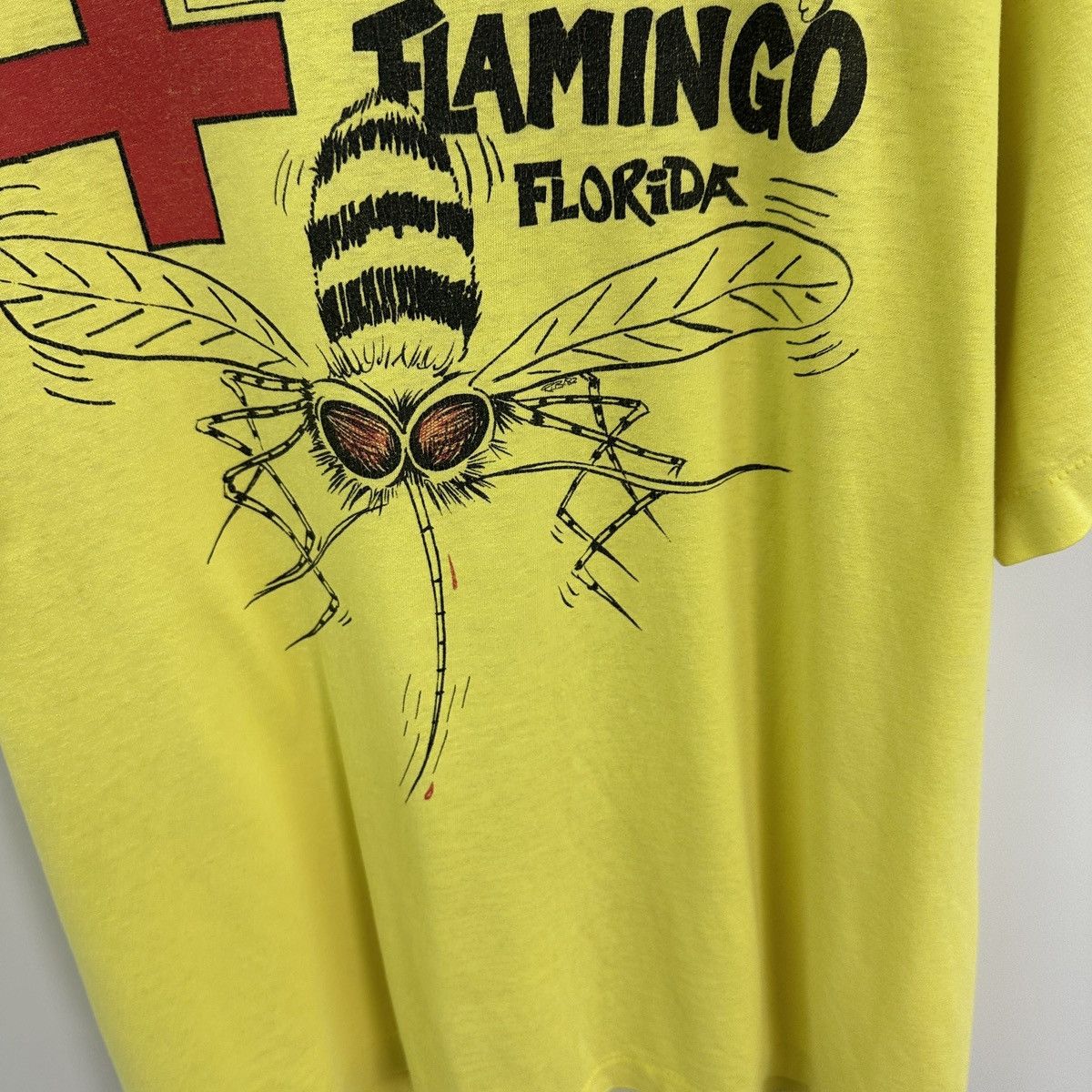 Vintage Vintage 90s Mosquito I gave at flamingo Florida tee y2k hype Size US XL / EU 56 / 4 - 6 Thumbnail