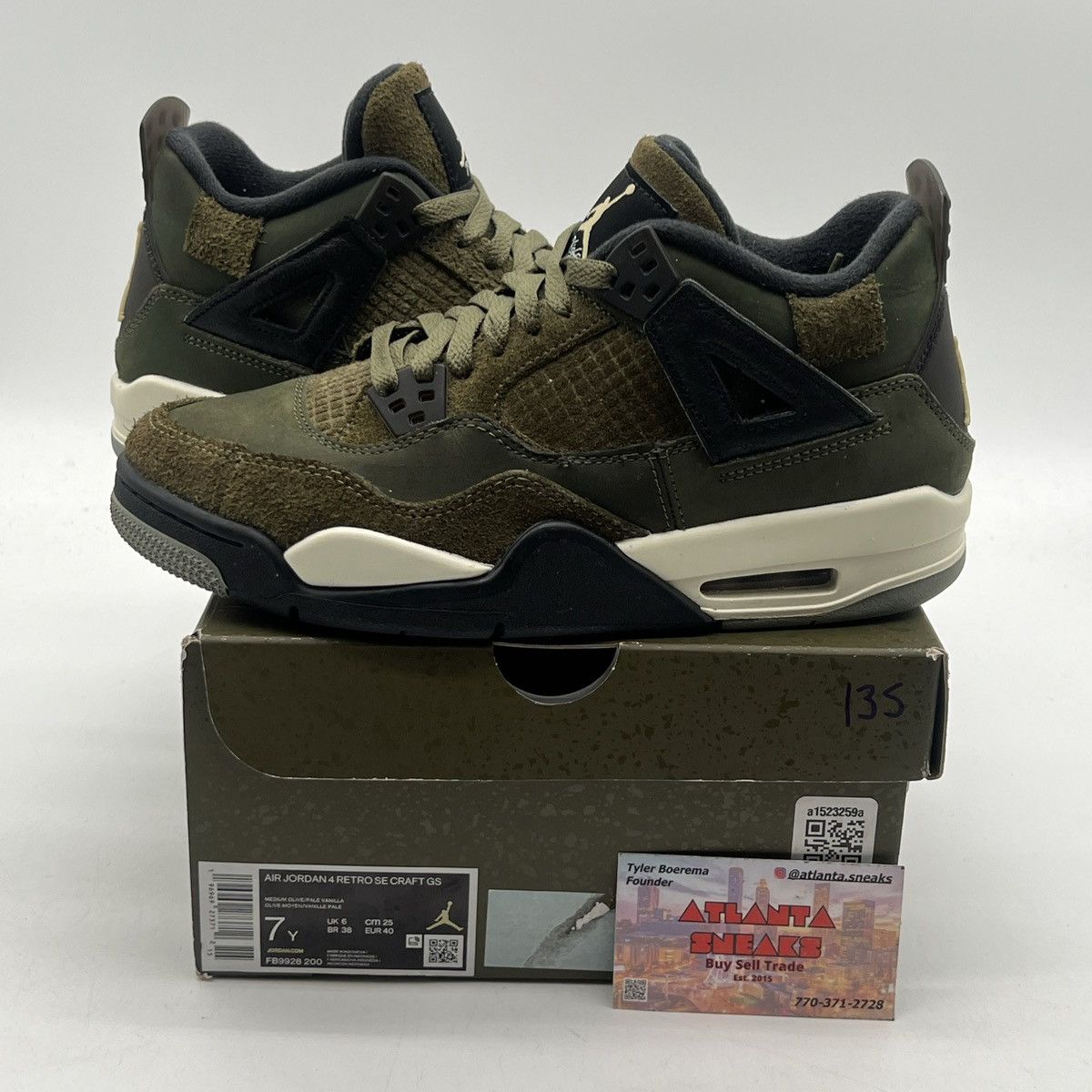 Jordan Brand Air Jordan 4 craft olive Size US 7 / EU 40 - 1 Thumbnail