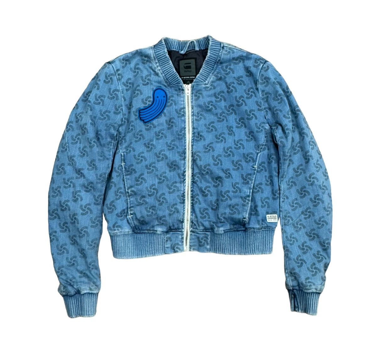 G-Star × Pharrell Gstar Pharell Williams Denim Bomber Jacket Printed size M Size M / US 6-8 / IT 42-44 - 19 Thumbnail