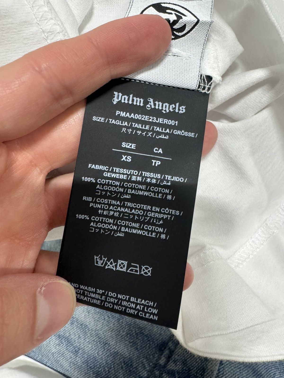 Palm Angels Palm Angels Sketchy Logo T-Shirt NEW 450$ Size US XS / EU 42 / 0 - 7 Thumbnail