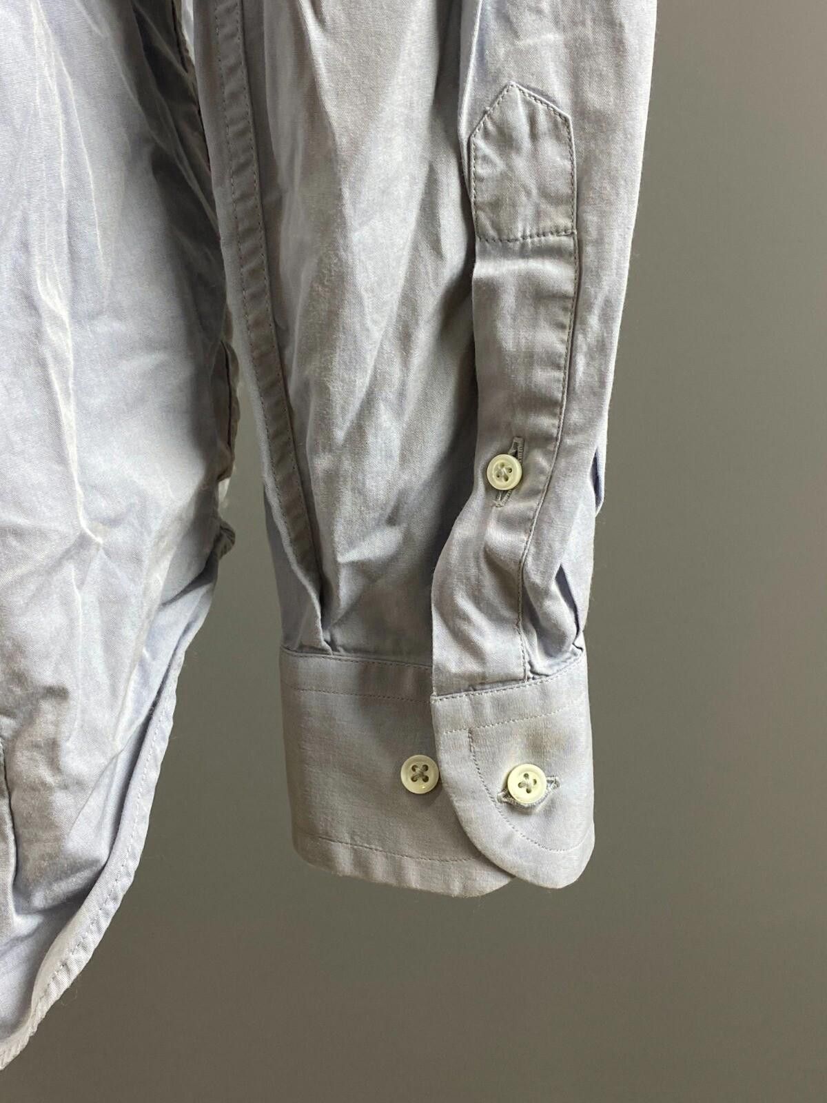 Armani Collezioni Armani Collezioni Blue Button Down Shirt Size 43 / 17 Size US M / EU 48-50 / 2 - 11 Thumbnail