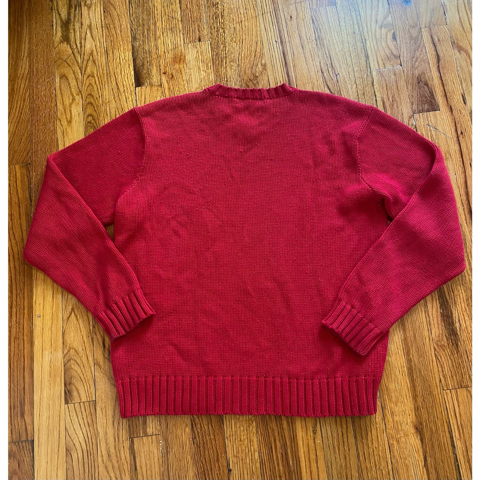 Polo Ralph Lauren Polo Ralph Lauren Sweater M Red Pony Knit Pullover Crewneck Size US M / EU 48-50 / 2 - 3 Thumbnail