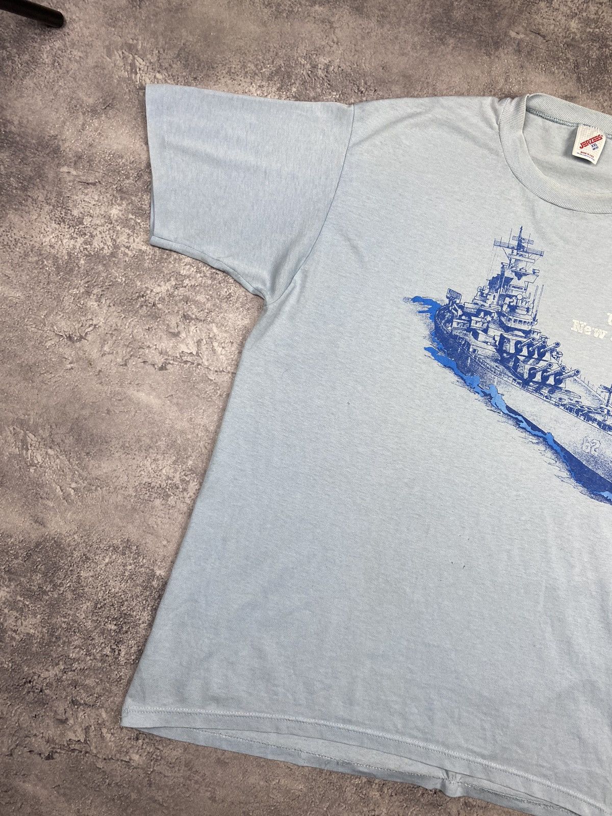 Vintage Vintage Uss New Jersey Made In USA Size US XXL / EU 58 / 5 - 4 Thumbnail