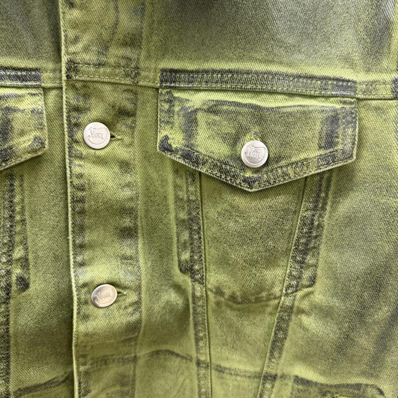 Von Dutch Von Dutch Paris Khaki Green Denim Jacket Size XXL Size US XXL / EU 58 / 5 - 3 Thumbnail