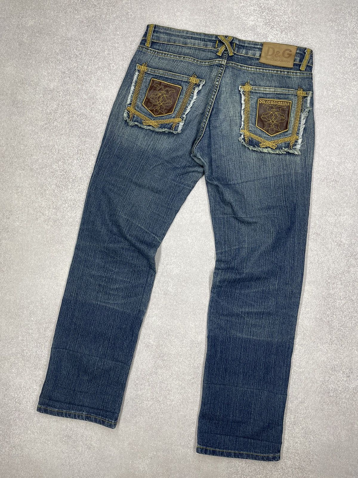 Dolce & Gabbana Vintage Dolce Gabbana Denim Jeans Big Logo Made in Italy Size 34" / US 12 / IT 48 - 2 Thumbnail