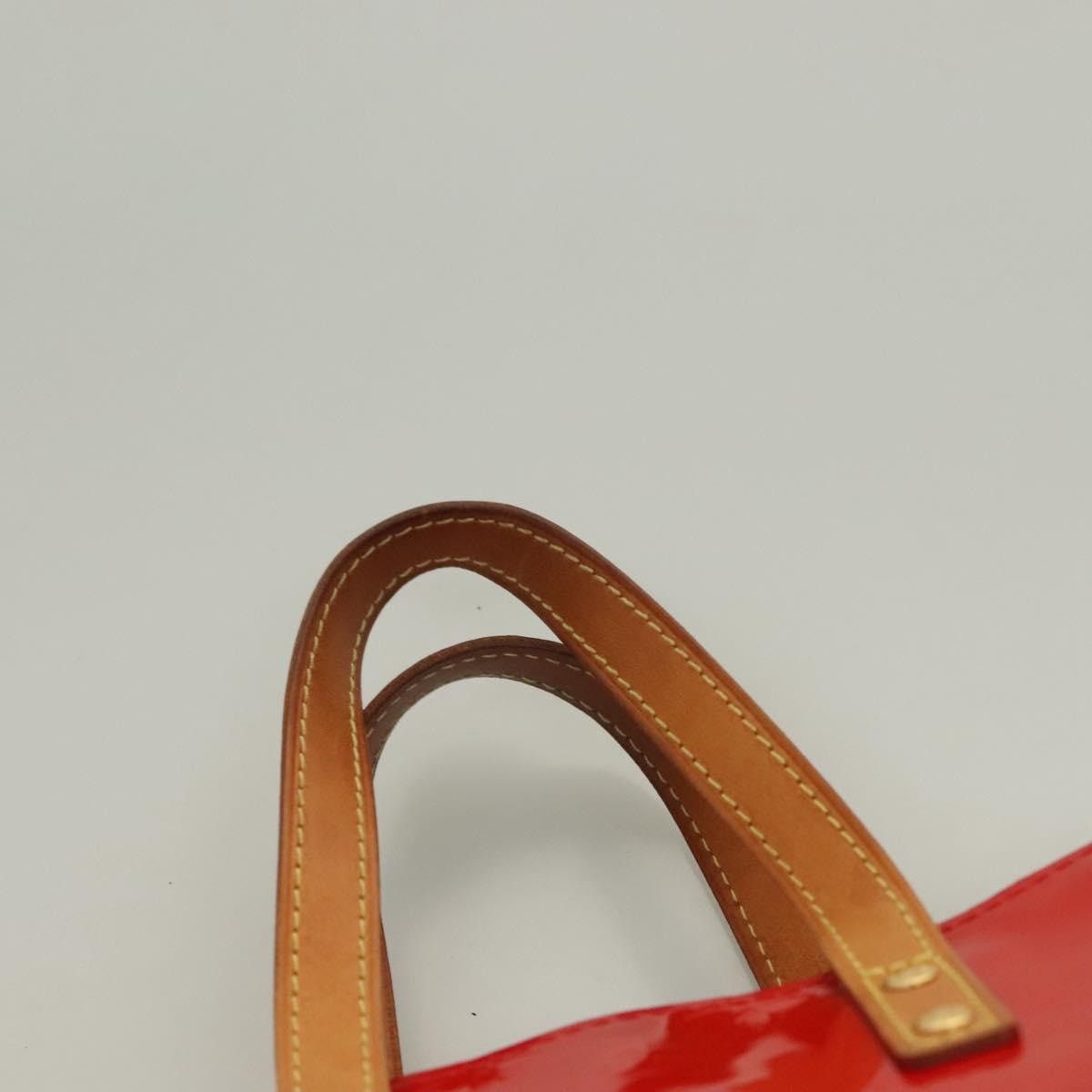 Louis Vuitton LOUIS VUITTON Monogram Vernis Reade PM Hand Bag Red Rouge Size ONE SIZE - 8 Thumbnail