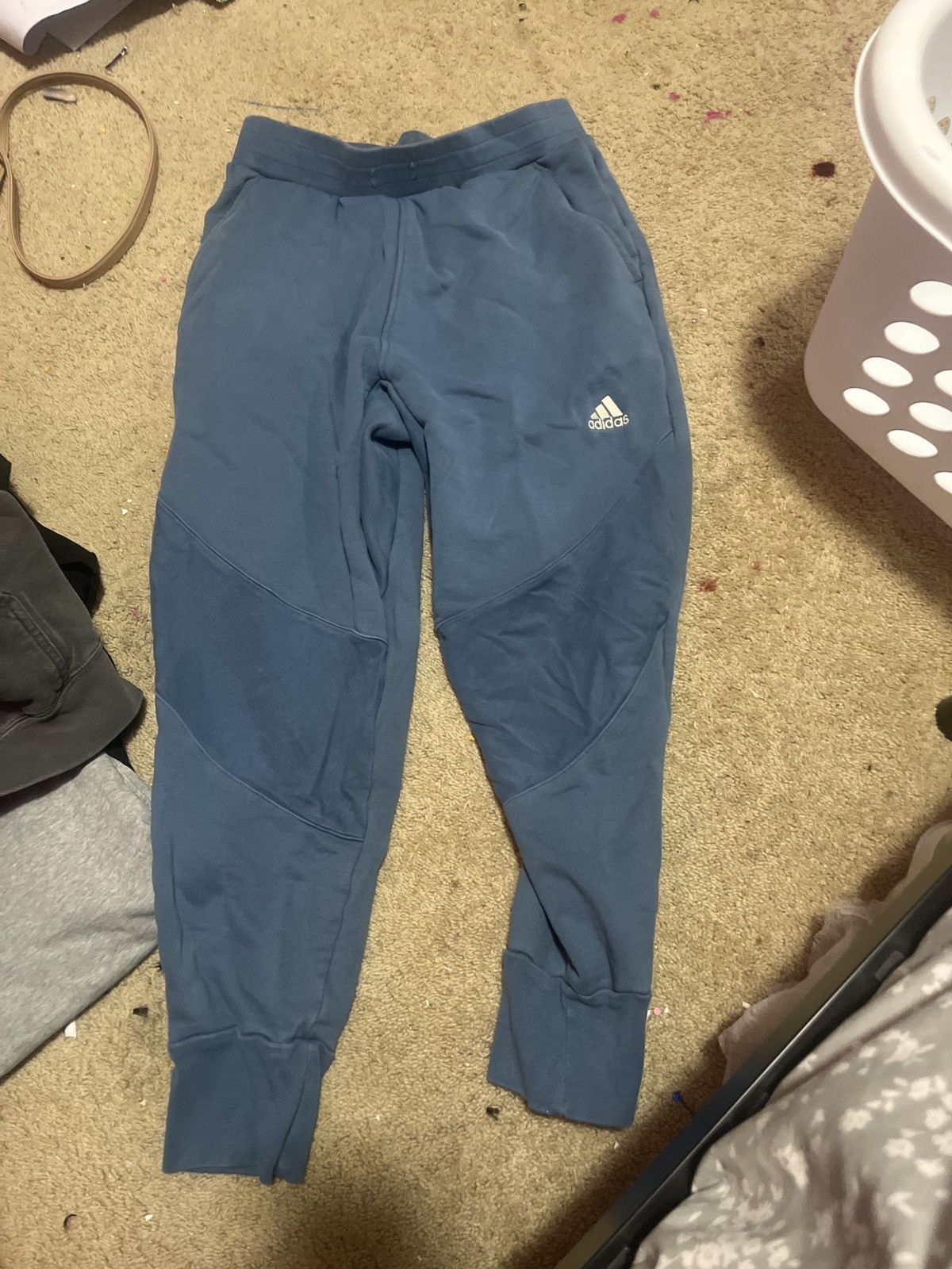 Adidas Blue Adidas Sweatpants Size 28" / US 6 / IT 42 - 3 Thumbnail