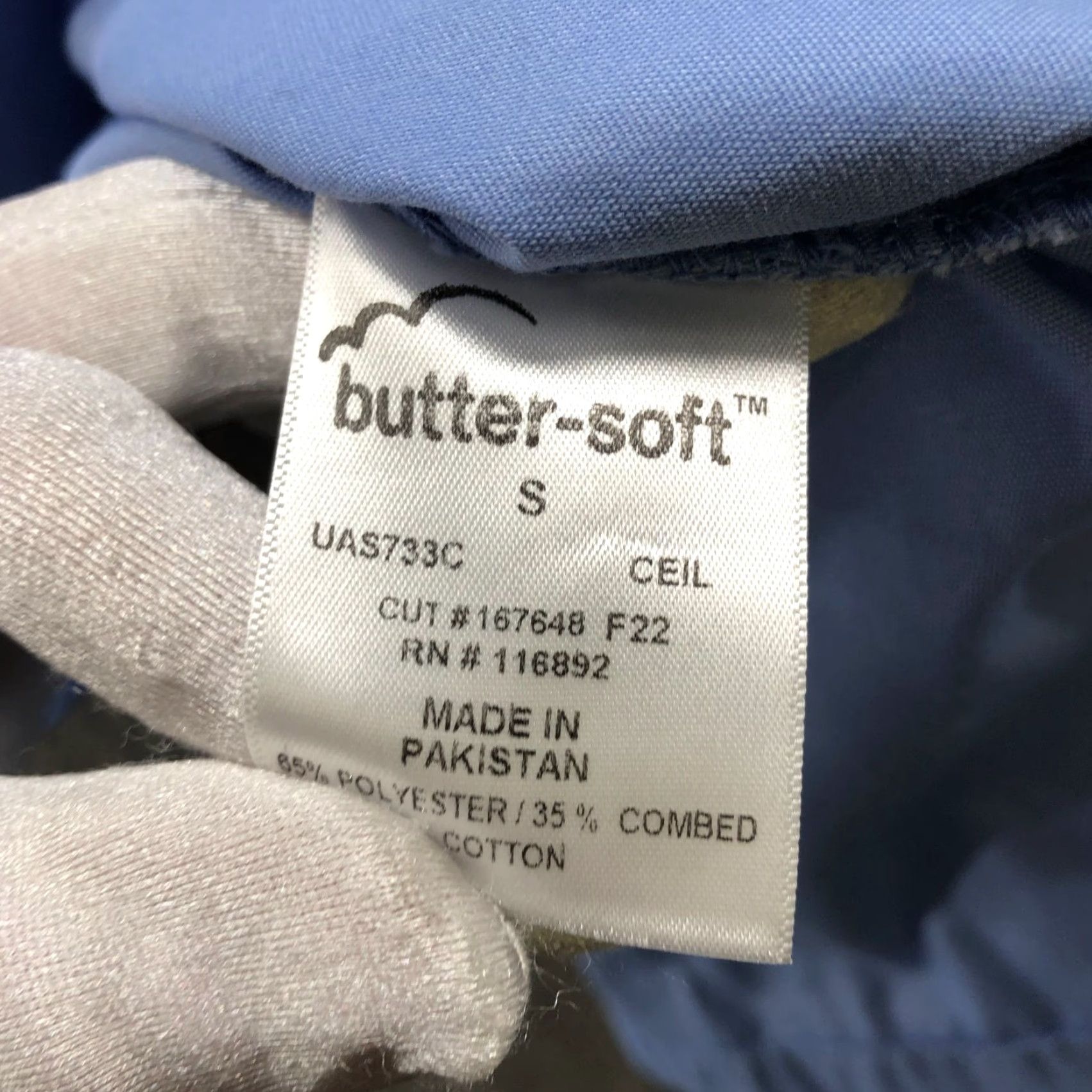 Vintage NWT Butter-Soft Scrub Hoodie Womens S Ceil Blue 4 Pocket Core Long Sleeve Shirt Size S / US 4 / IT 40 - 7 Thumbnail