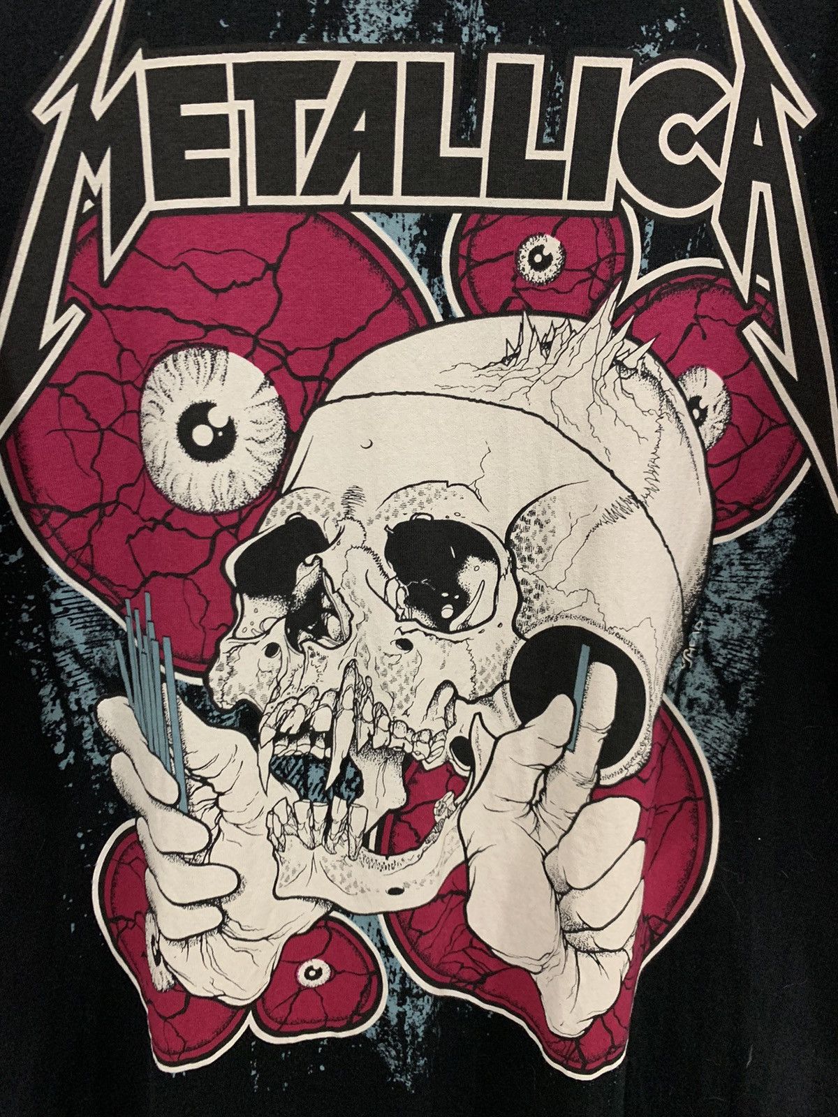 Band Tees Vintage Y2K Metallica Pushead For Uniqlo Tee Size US M / EU 48-50 / 2 - 3 Thumbnail