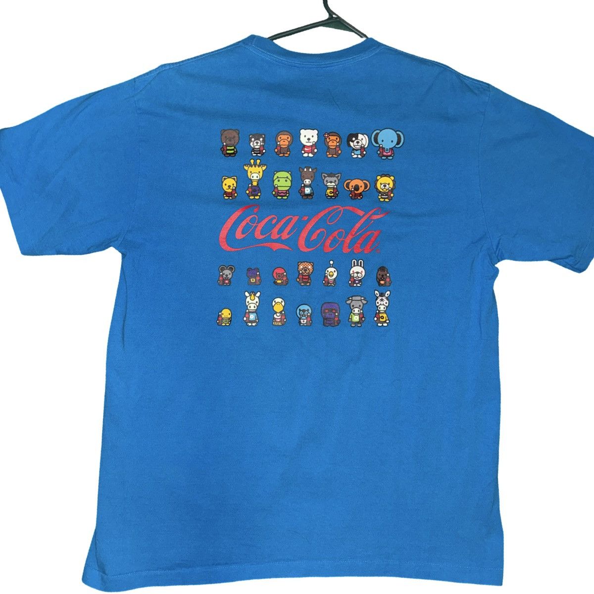 Bape × Coca Cola BAPE x Coca-Cola blue T-shirt Size XL Size US XL / EU 56 / 4 - 3 Thumbnail