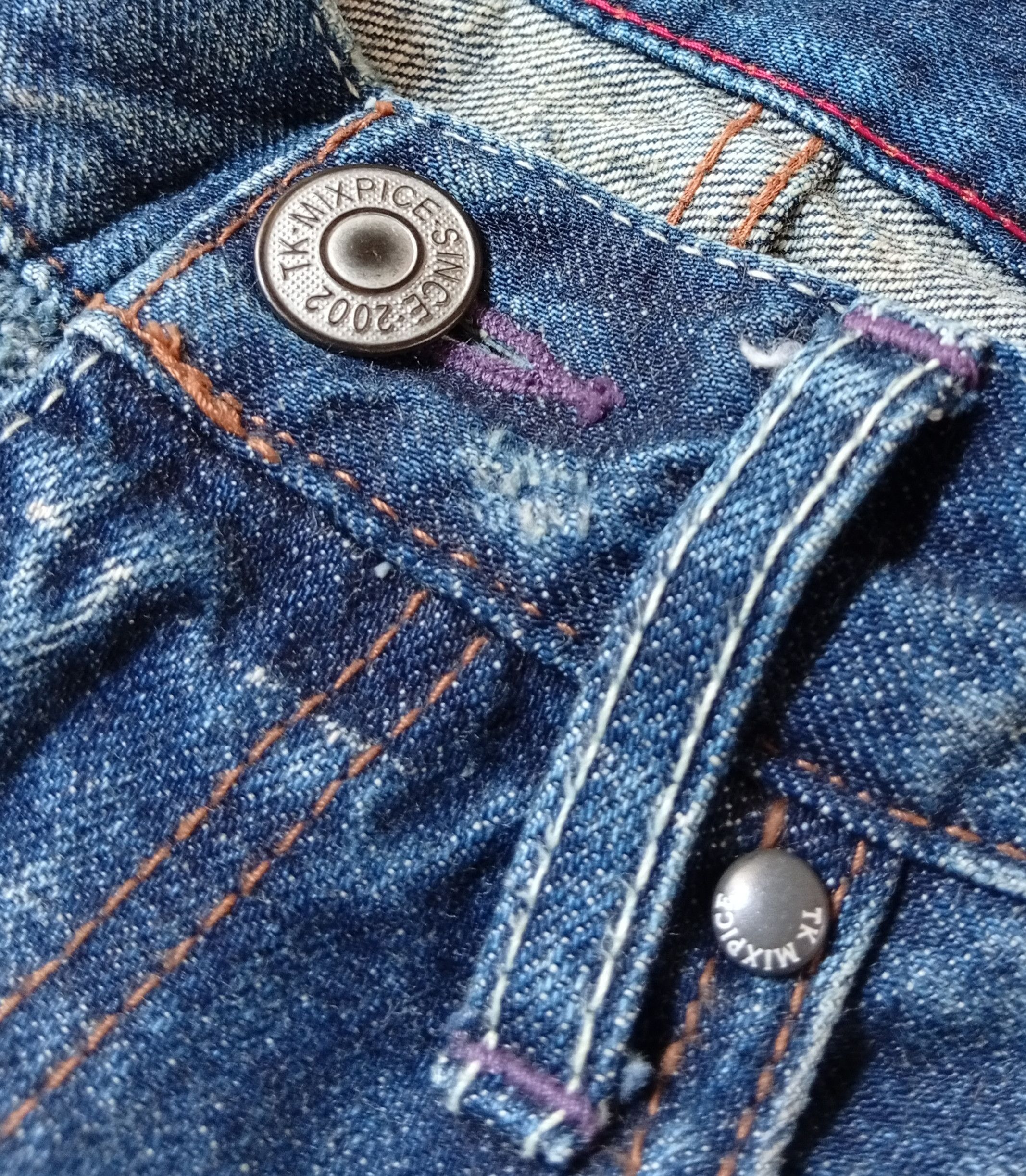 Japanese Brand Takeo Kikuchi distressed patchwork jeans Size US 30 / EU 46 - 5 Thumbnail