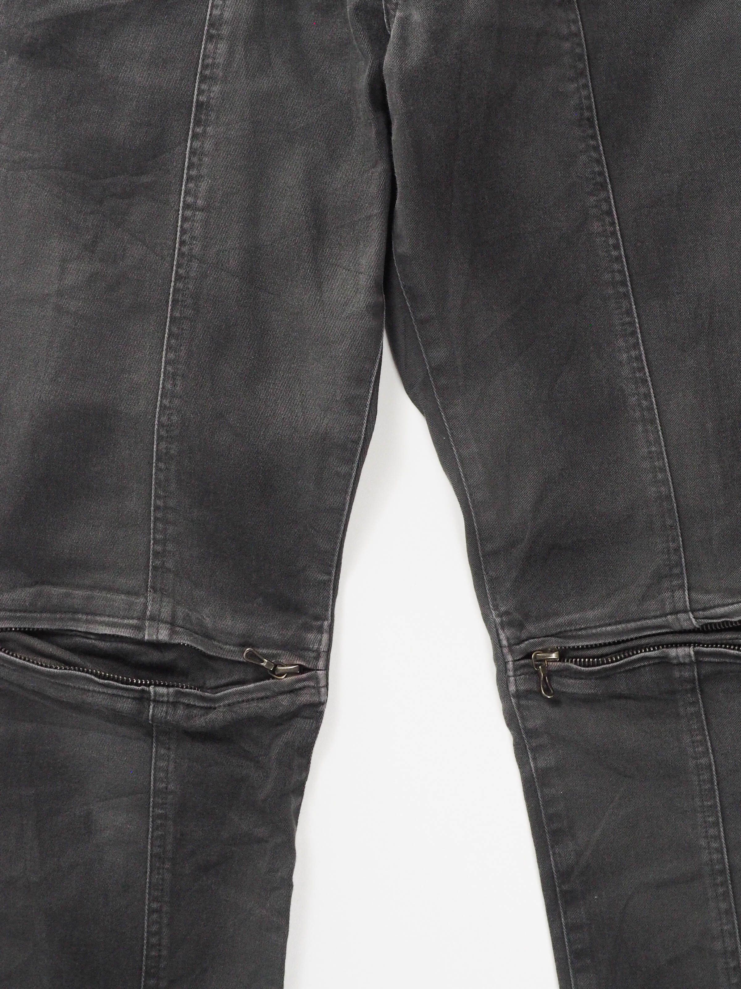 Shellac Shellac Japan Slim-Fit Knee Zip Paneled Denim Size US 30 / EU 46 - 4 Thumbnail