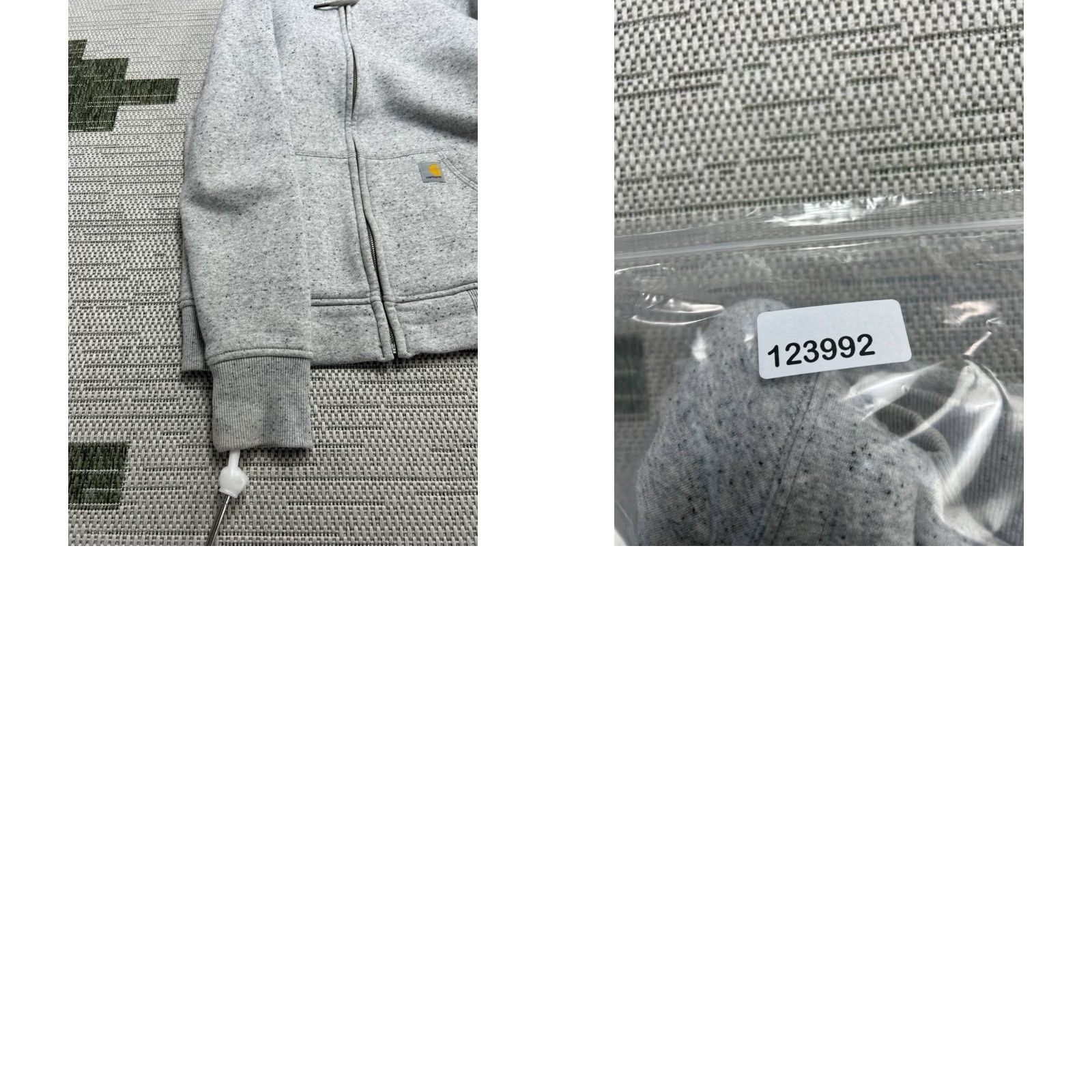 Carhartt Carhartt Clarksburg Full Zip Sweatshirt Womens XS Gray Cotton Hooded Relaxed Fit Size XS / US 0-2 / IT 36-38 - 9 Thumbnail