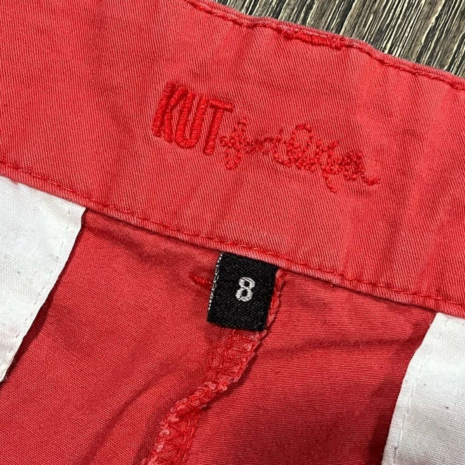 Vintage KUT from the Kloth Womens Pants Straight Leg Stretch Size 8 Size 30" / US 8 / IT 44 - 9 Thumbnail