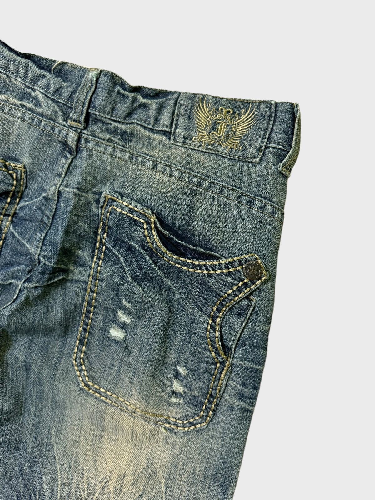 FUSAI × Vintage VINTAGE F.U.S.A.I CLAW MARK ACID WASH DENIM JEANS Size US 30 / EU 46 - 16 Thumbnail