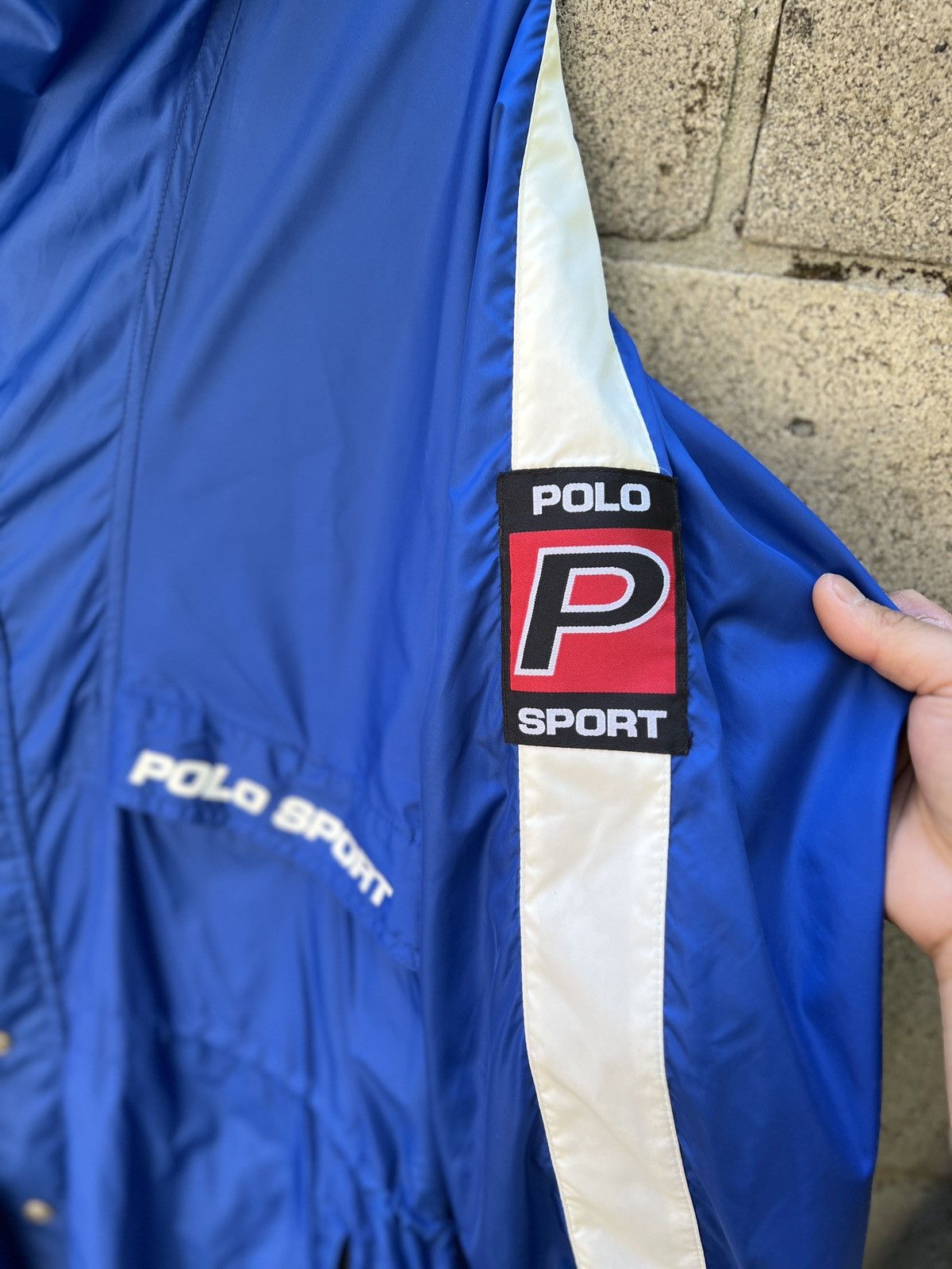 Polo Ralph Lauren Hard 1990’s Polo Sport Hooded Windbreaker Size US M / EU 48-50 / 2 - 3 Thumbnail