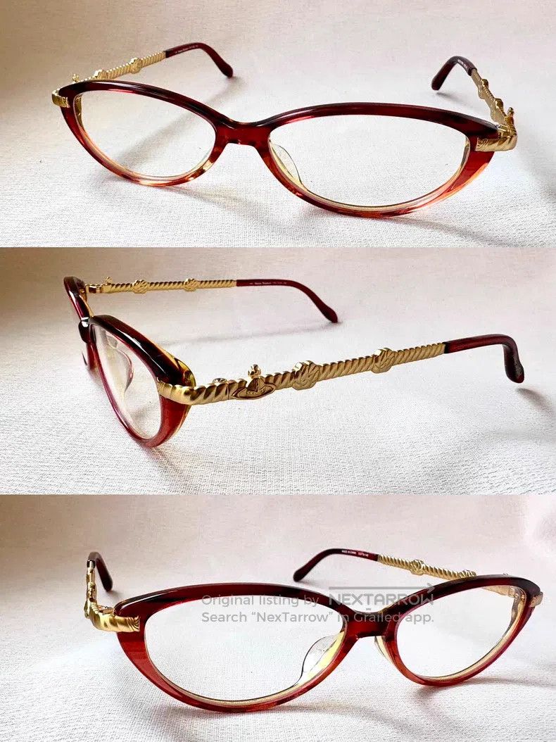 Vivienne Westwood Reddish-brown Y2K millennium Saturn cat-