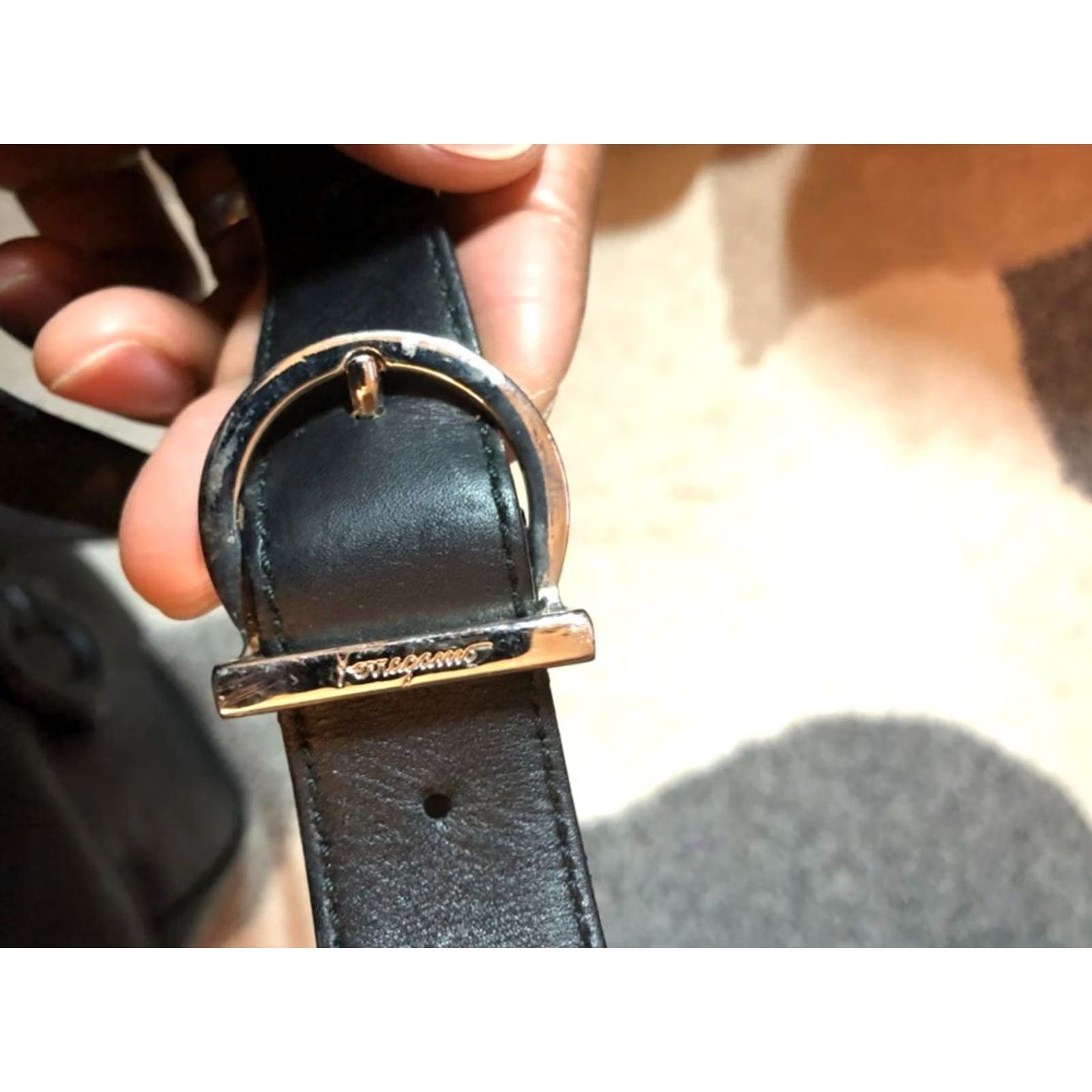 Salvatore Ferragamo VINTAGE Salvatore Ferragamo Black Leather Crossbody Shoulder Bag Size ONE SIZE - 5 Thumbnail