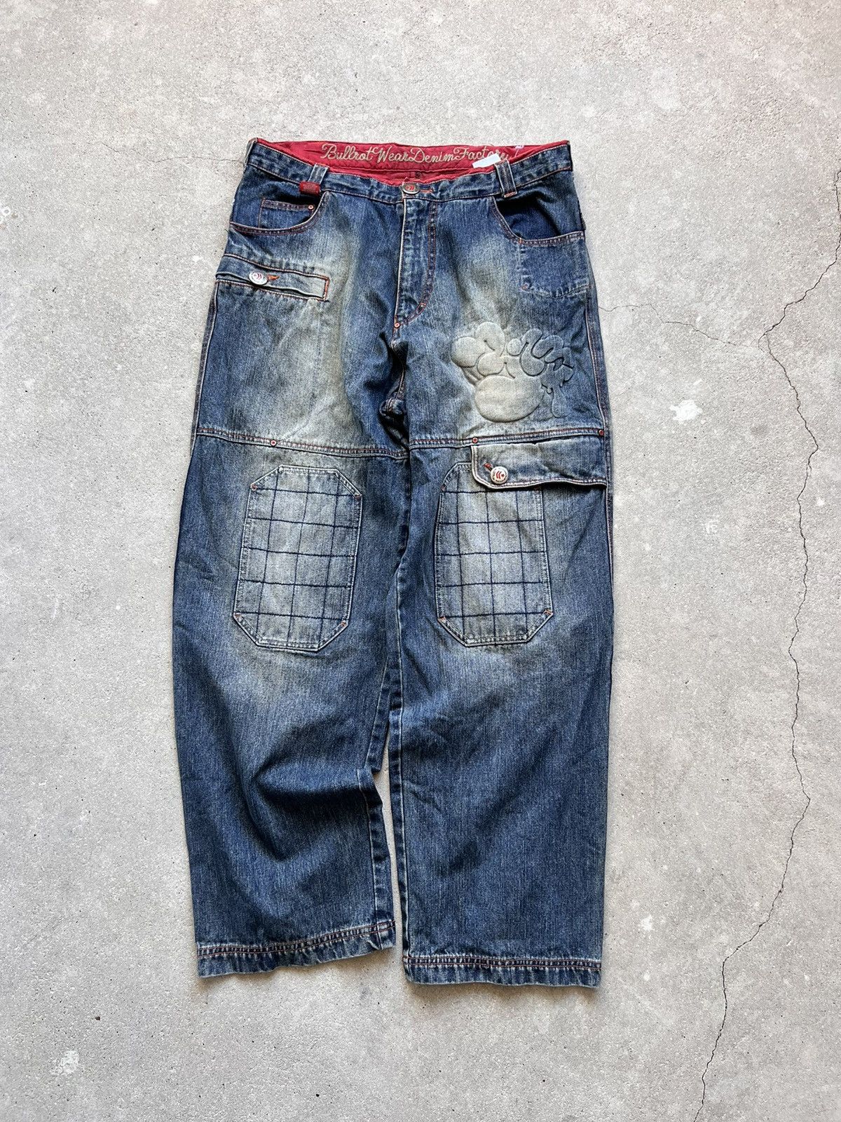 JNCO Vintage Bullrot Baggy Jeans Y2K Size US 32 / EU 48 - 4 Thumbnail
